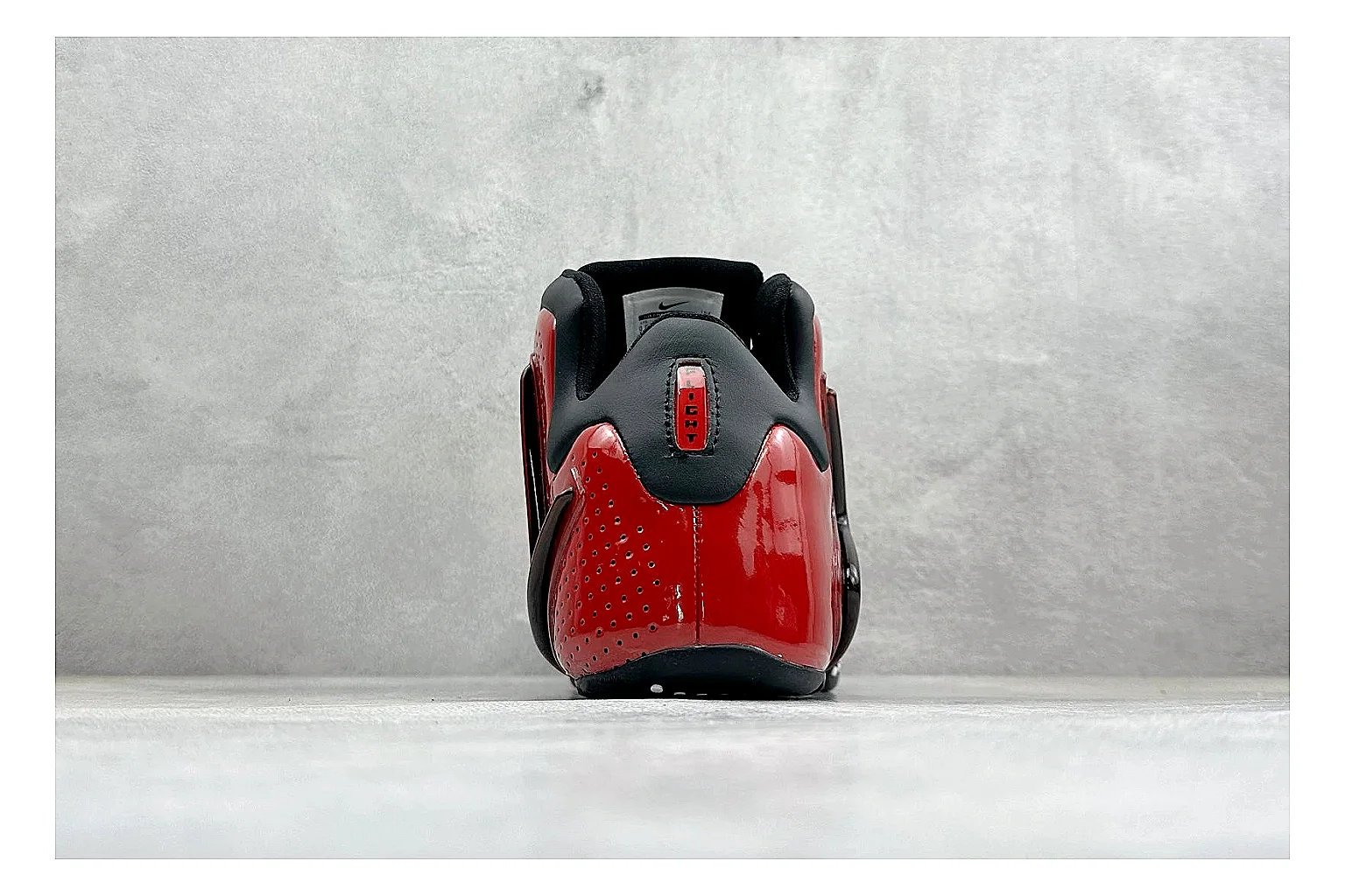 Nike Zoom Hyperflight Red QC reference photo showing red glossy basketball upper, streamlined shell, black detail lines, and sculpted court sole thumbnail 2