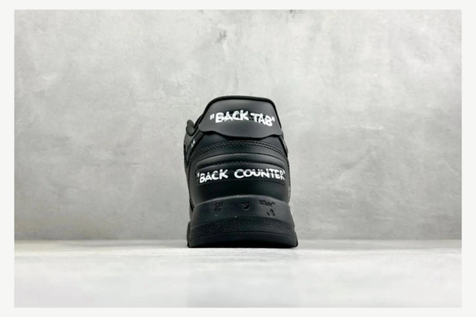Off-White Black Text Low Top QC photo reference SKU 1182167422 thumbnail 4
