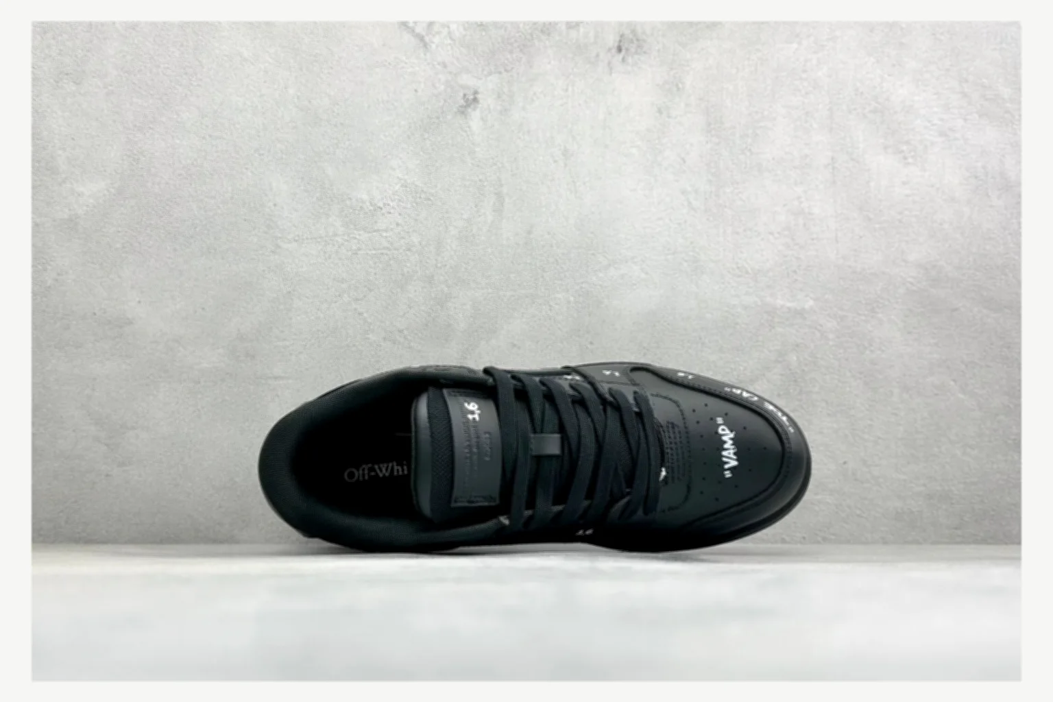 Off-White Black Text Low Top QC photo reference SKU 1182167422 thumbnail 6