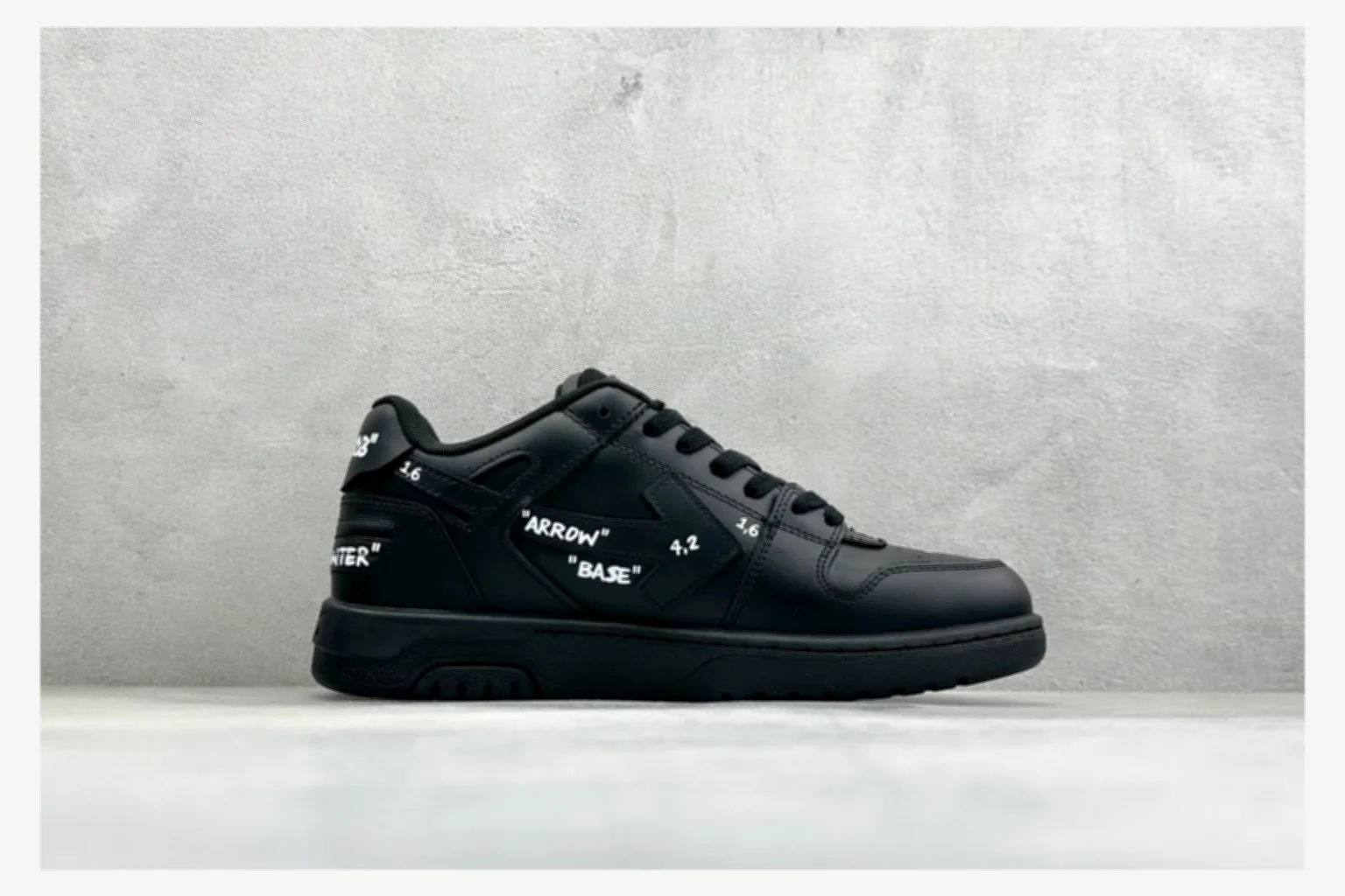 Off-White Black Text Low Top QC photo reference SKU 1182167422 thumbnail 5