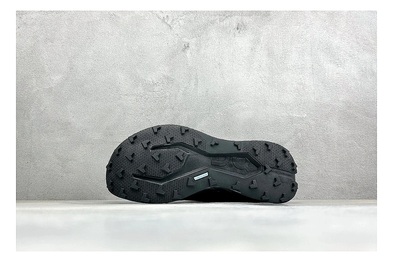 On Cloudmonster Triple Black QC reference photo showing triple black mesh upper, oversized CloudTec sole pods, tonal laces, and rounded runner shape thumbnail 3