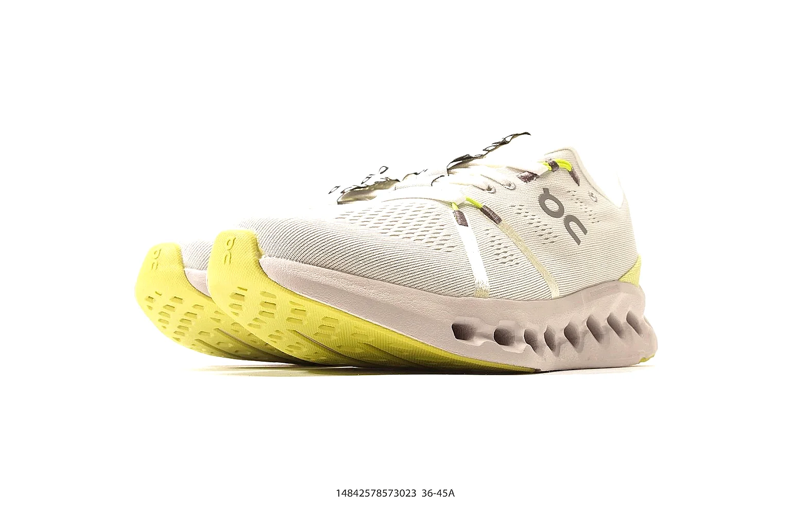 Kako QC Lab inspection photos for On Cream Yellow Cloud Runner thumbnail 3