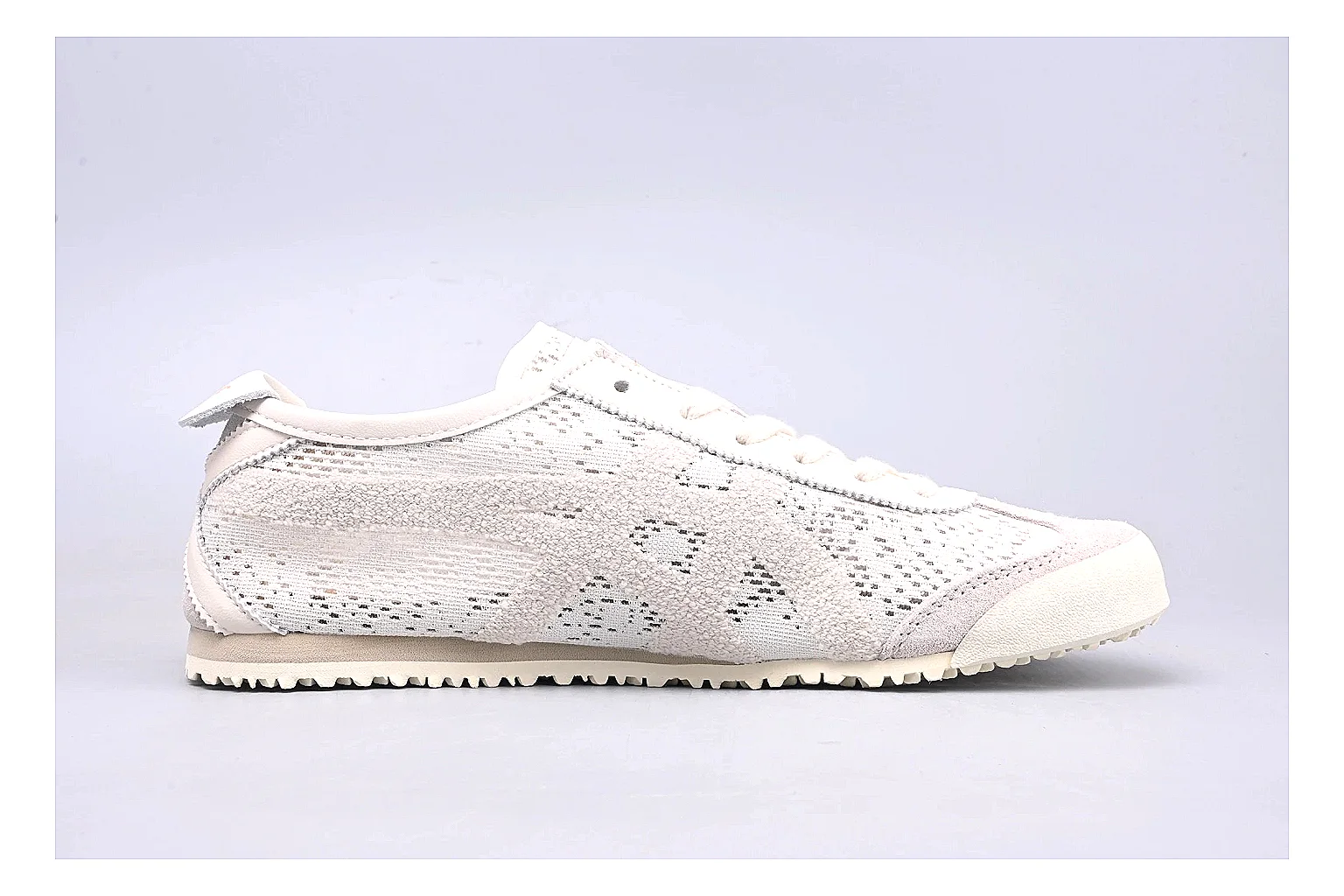 Onitsuka Tiger Mexico 66 Cream QC photo showing cream mexico 66 low-top with mixed upper and low top shape thumbnail 5
