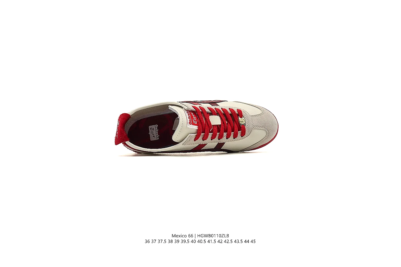 kakoqclab.com Onitsuka Tiger White Red Mexico 66 0952 White Red low-top product image thumbnail 2