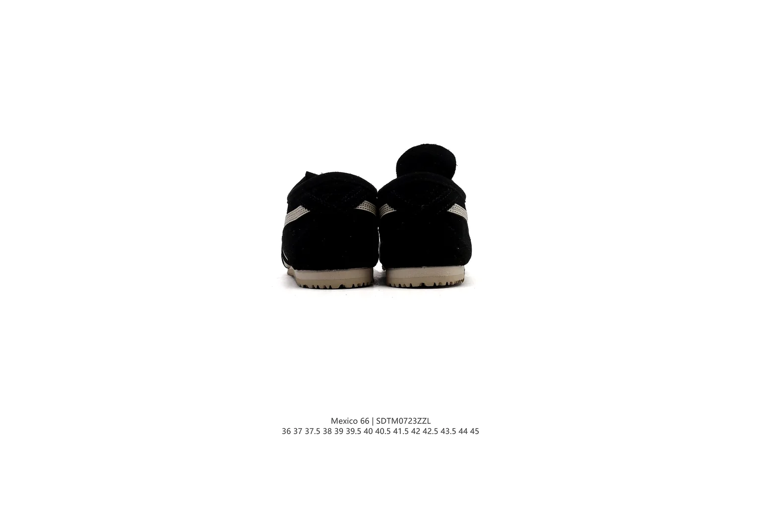 Onitsuka Tiger Mexico 66 Black Cream slim retro low top six photo view