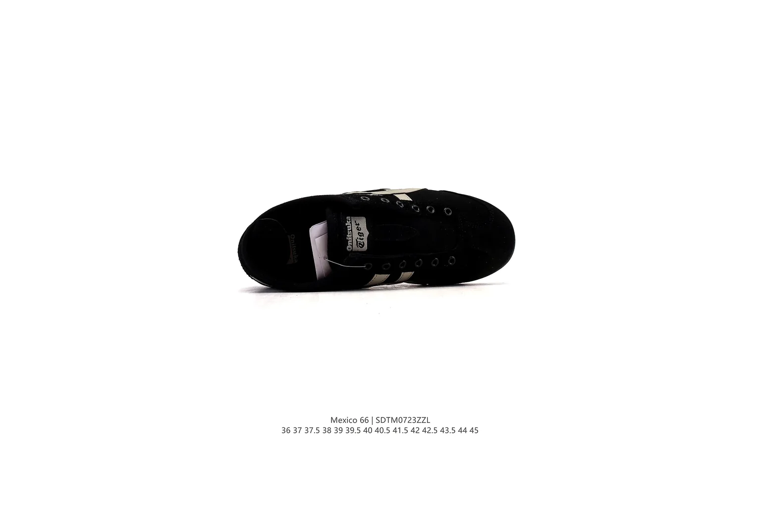 Onitsuka Tiger Mexico 66 Black Cream slim retro low top six photo view thumbnail 6