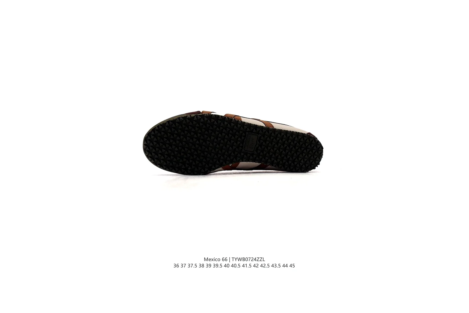Onitsuka Tiger Mexico 66 Brown Cream slim retro low top six photo view thumbnail 3