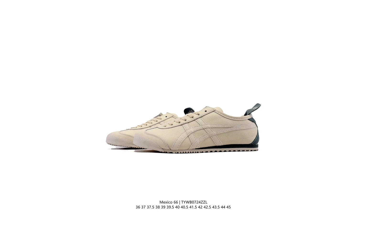 Onitsuka Tiger Mexico 66 Cream Green slim retro low top six photo view thumbnail 5
