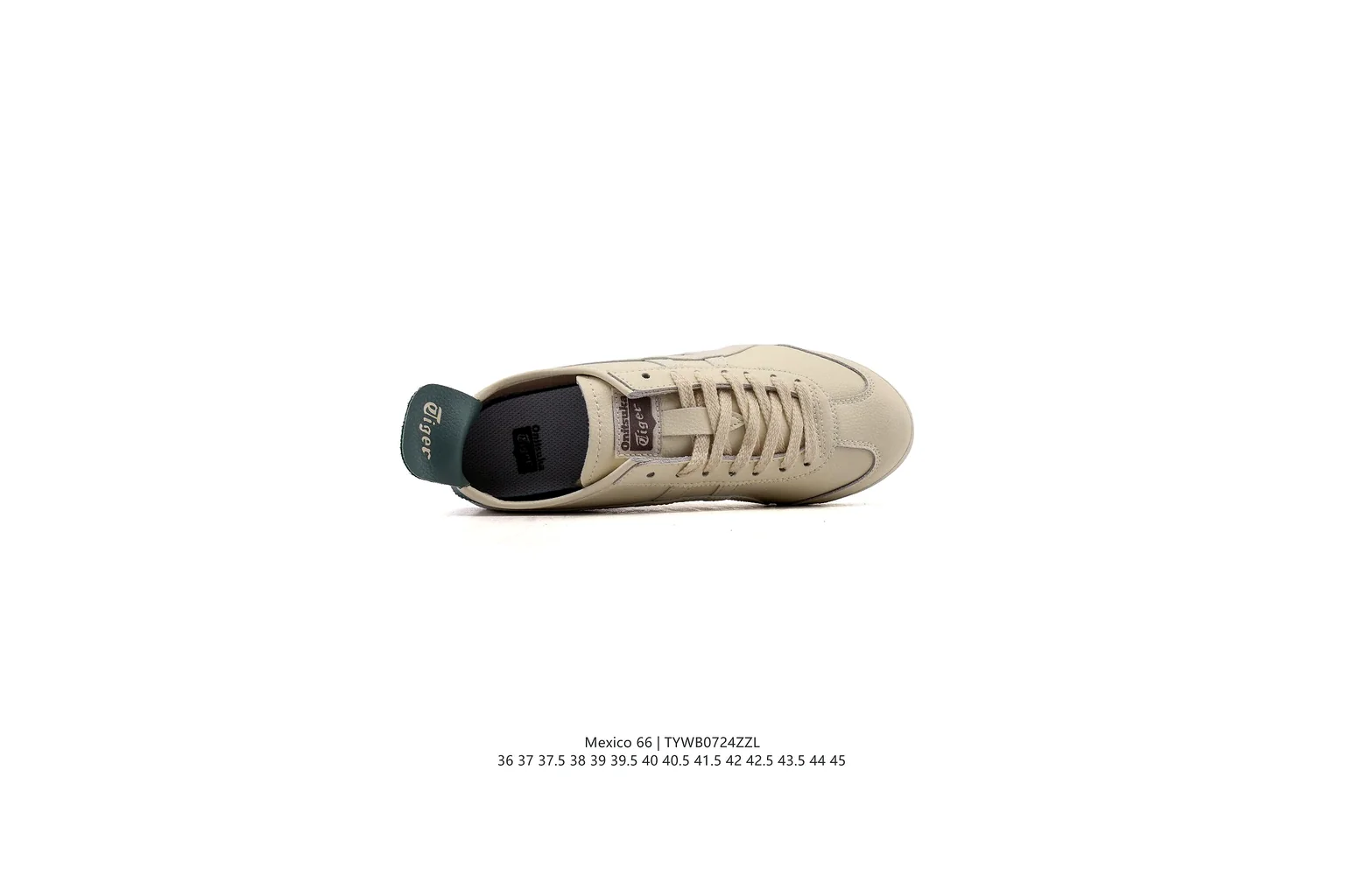 Onitsuka Tiger Mexico 66 Cream Green slim retro low top six photo view thumbnail 6