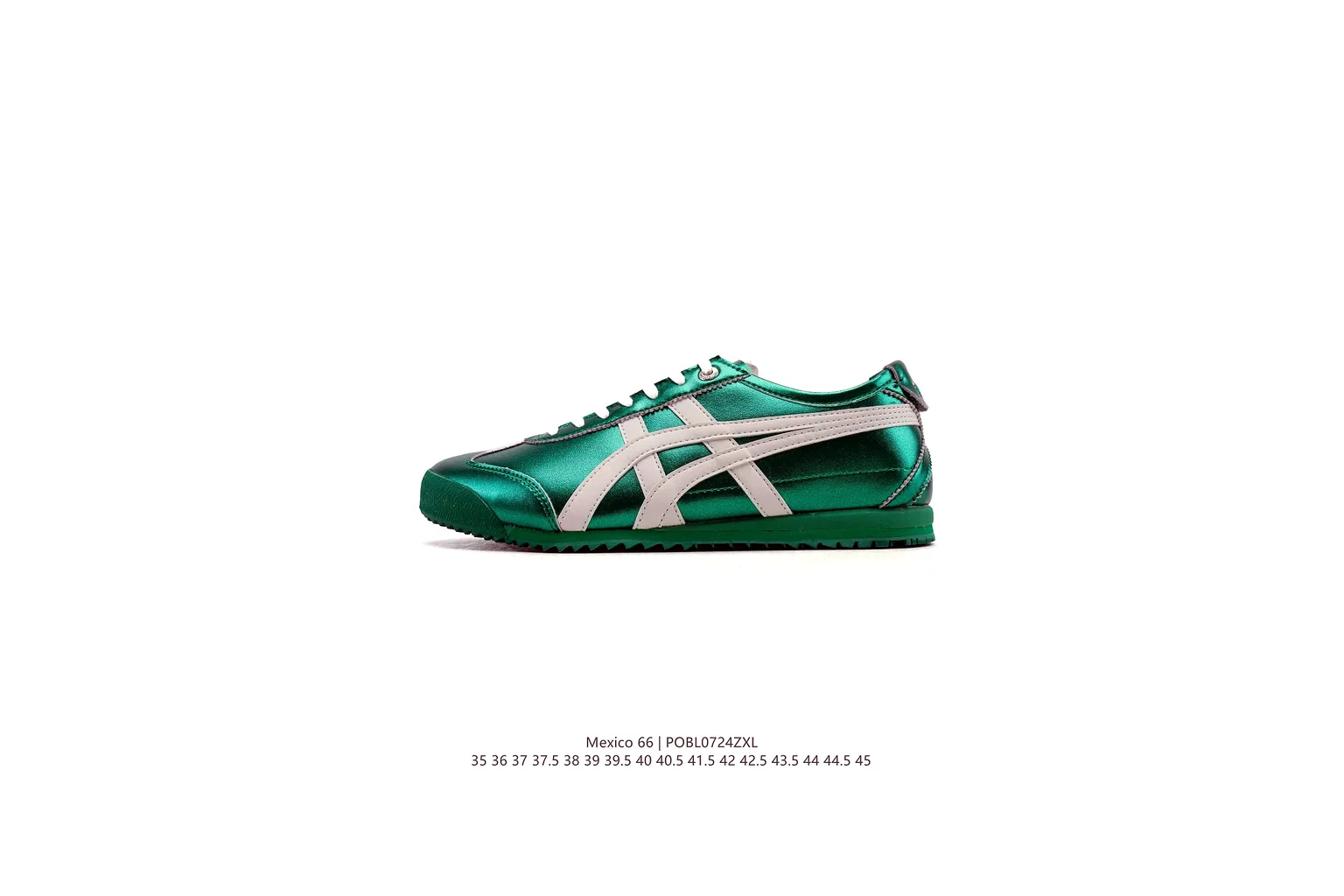 Onitsuka Tiger Mexico 66 Green White slim retro low top six photo view