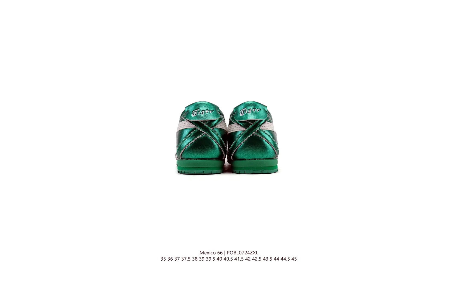 Onitsuka Tiger Mexico 66 Green White slim retro low top six photo view
