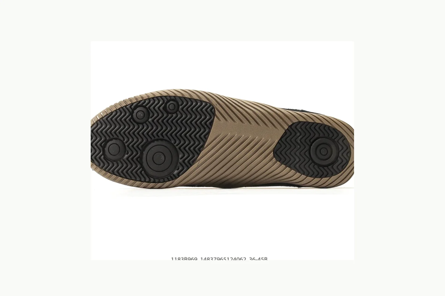 Onitsuka Tiger Black Gum Sneaker QC photo showing black gum black gum retro low-top with mixed upper and low top shape