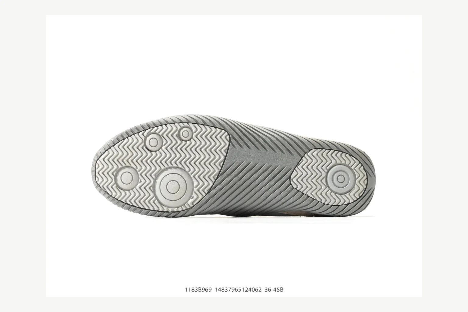 Onitsuka Tiger Grey White Sneaker QC photo showing white grey retro stripe low-top with mixed-material upper and low-profile shape
