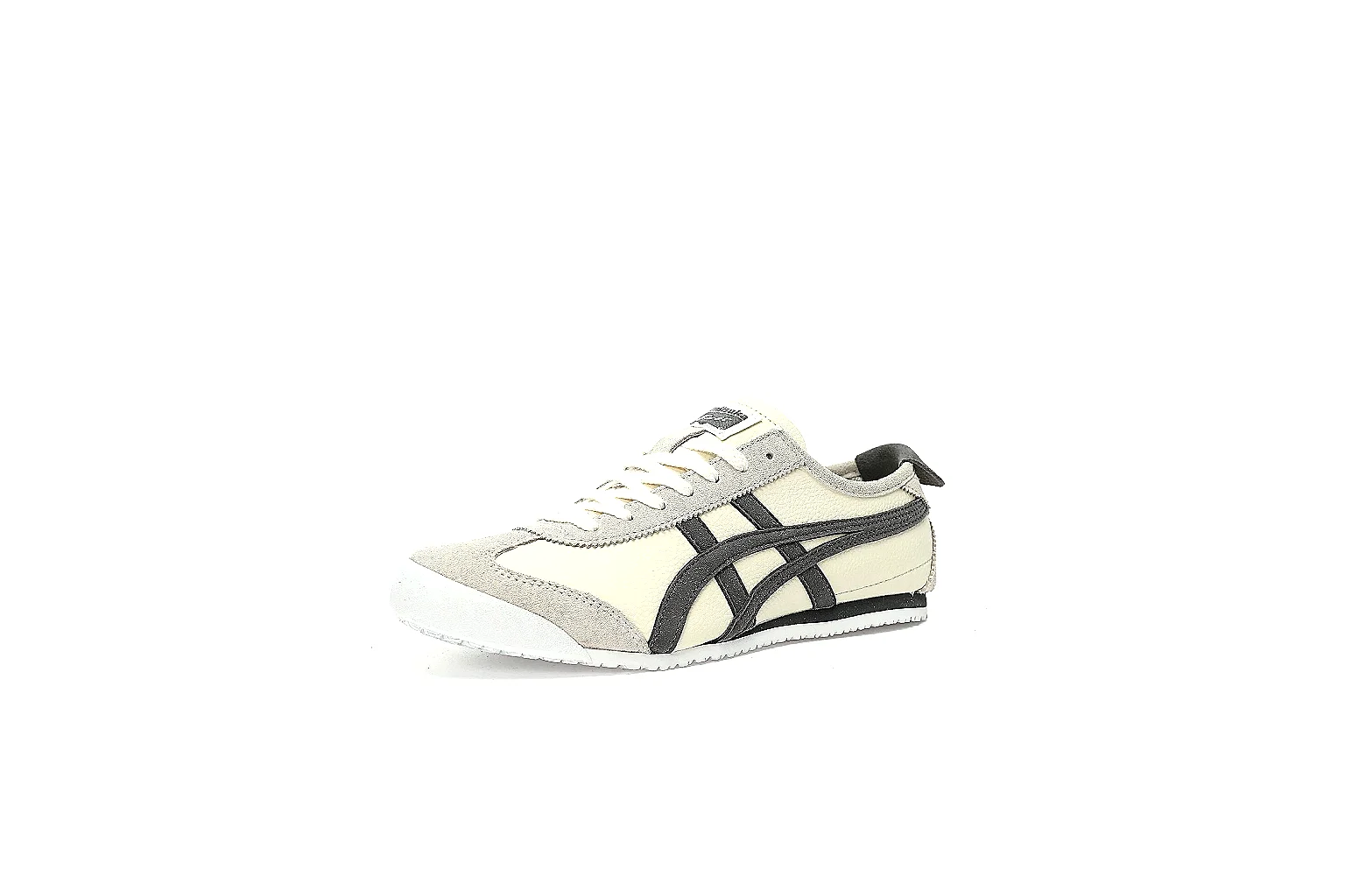 Onitsuka Tiger cream black low-top QC views showing sides top pair and outsole thumbnail 5