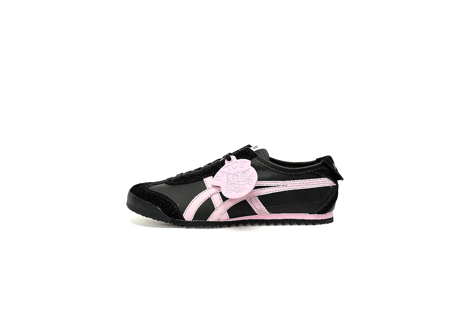 Six-angle QC gallery of Onitsuka Tiger PATOU black pink low-top including outsole thumbnail 2