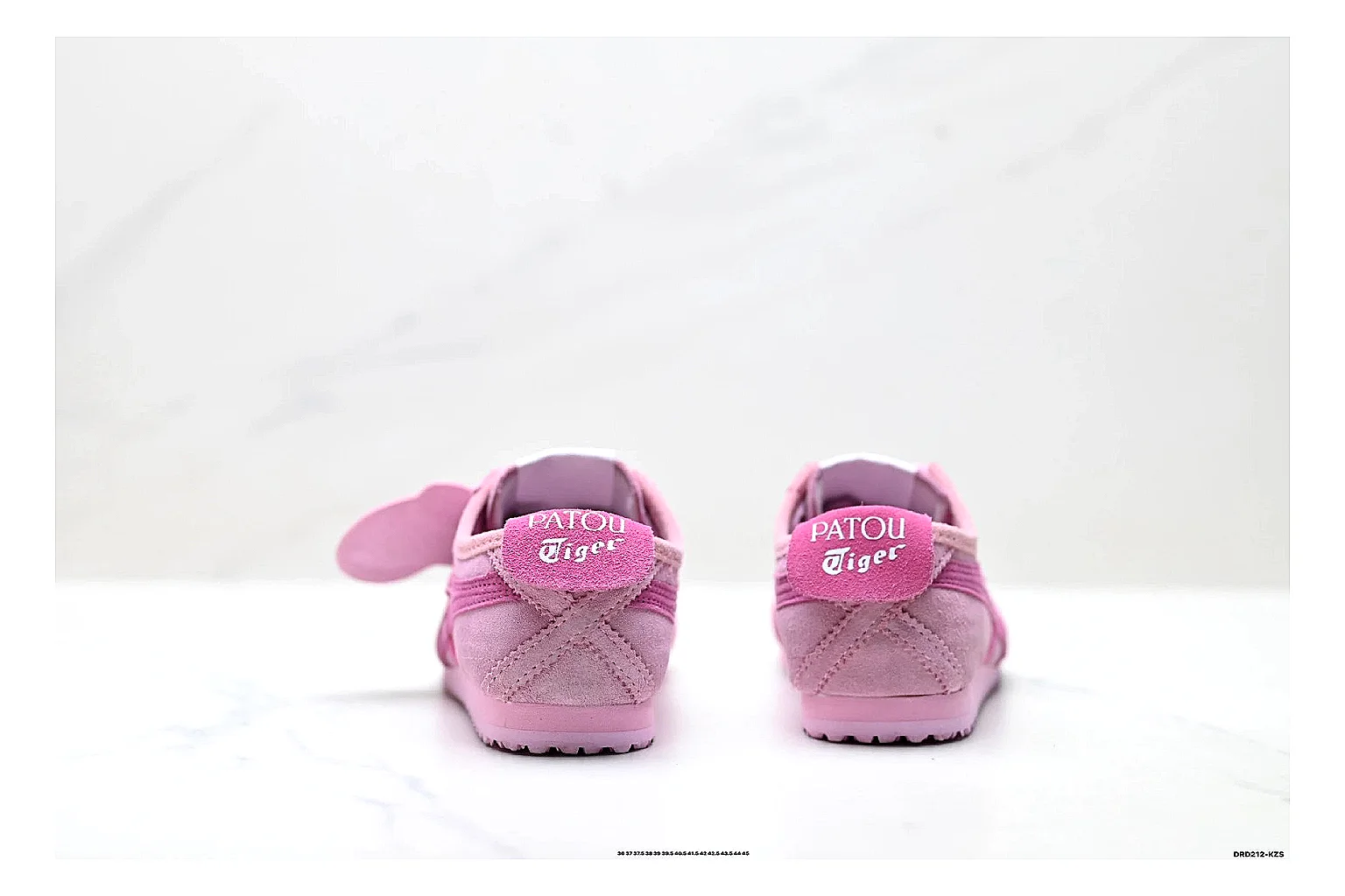 Onitsuka Tiger PATOU Pink Sneaker QC photo showing pink patou collaboration low-top with mixed-material upper and low-profile shape thumbnail 4