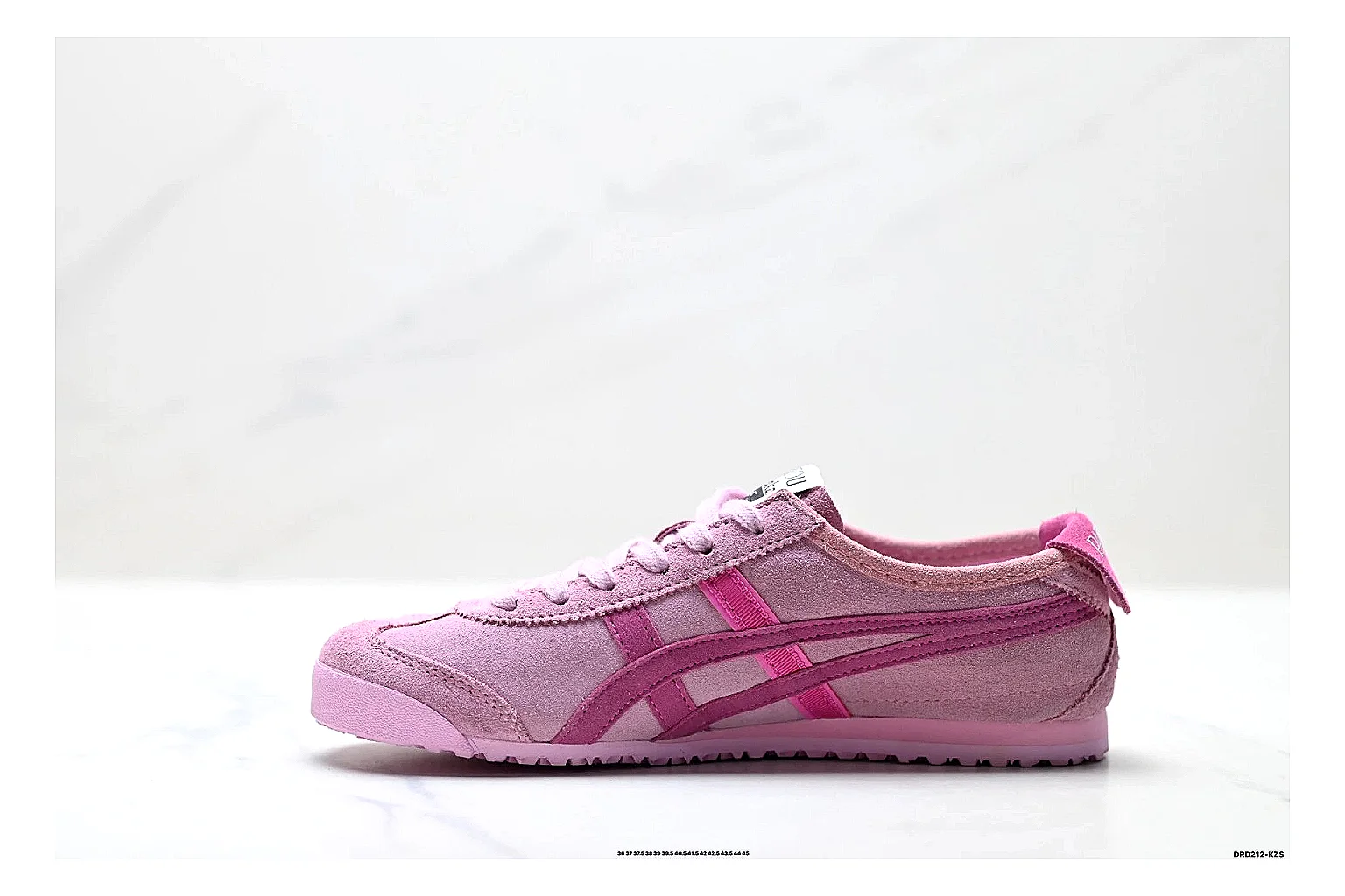 Onitsuka Tiger PATOU Pink Sneaker QC photo showing pink patou collaboration low-top with mixed-material upper and low-profile shape thumbnail 6