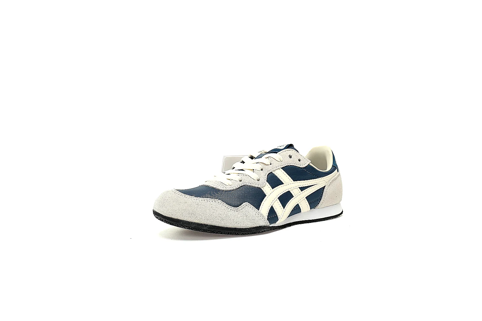 Onitsuka Tiger Serrano-style navy cream low-top shown across six QC angles thumbnail 5