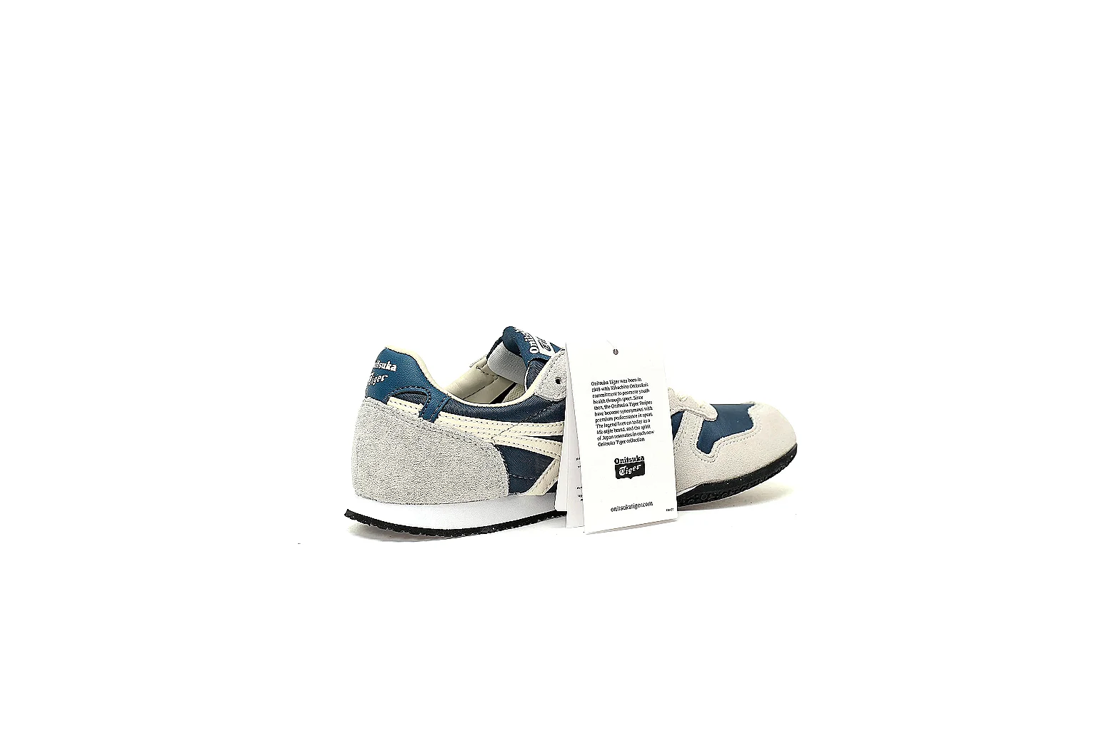 Onitsuka Tiger Serrano-style navy cream low-top shown across six QC angles thumbnail 6