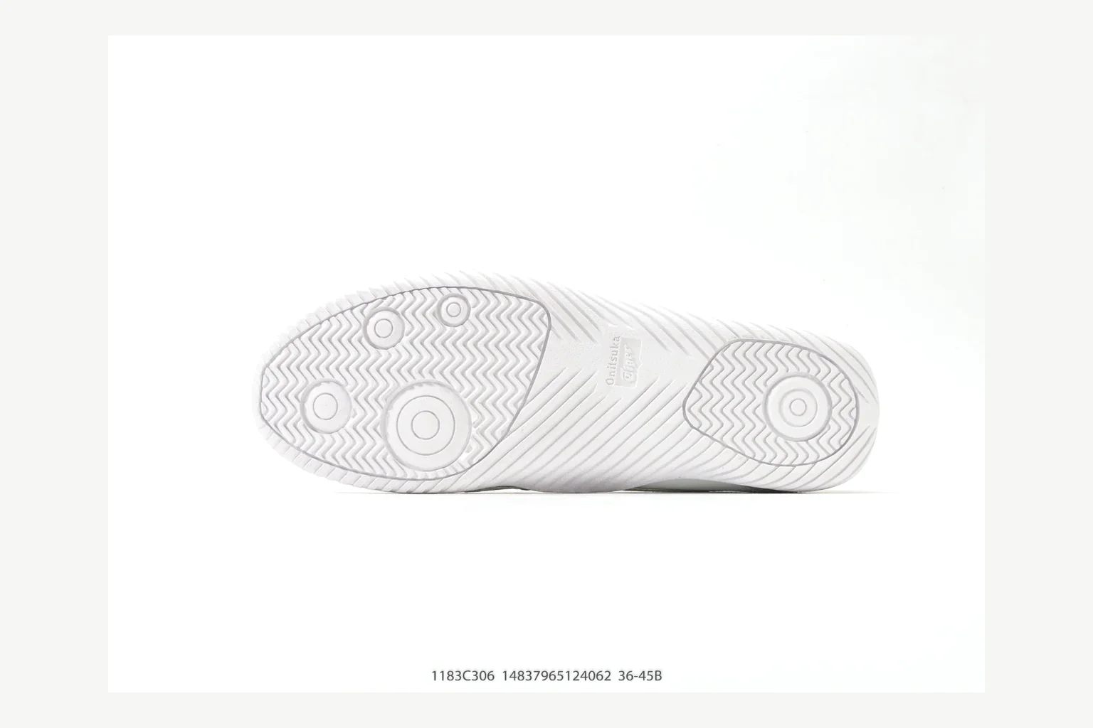 Onitsuka Tiger White Cream Sneaker QC photo showing white cream retro stripe low-top with mixed-material upper and low-profile shape