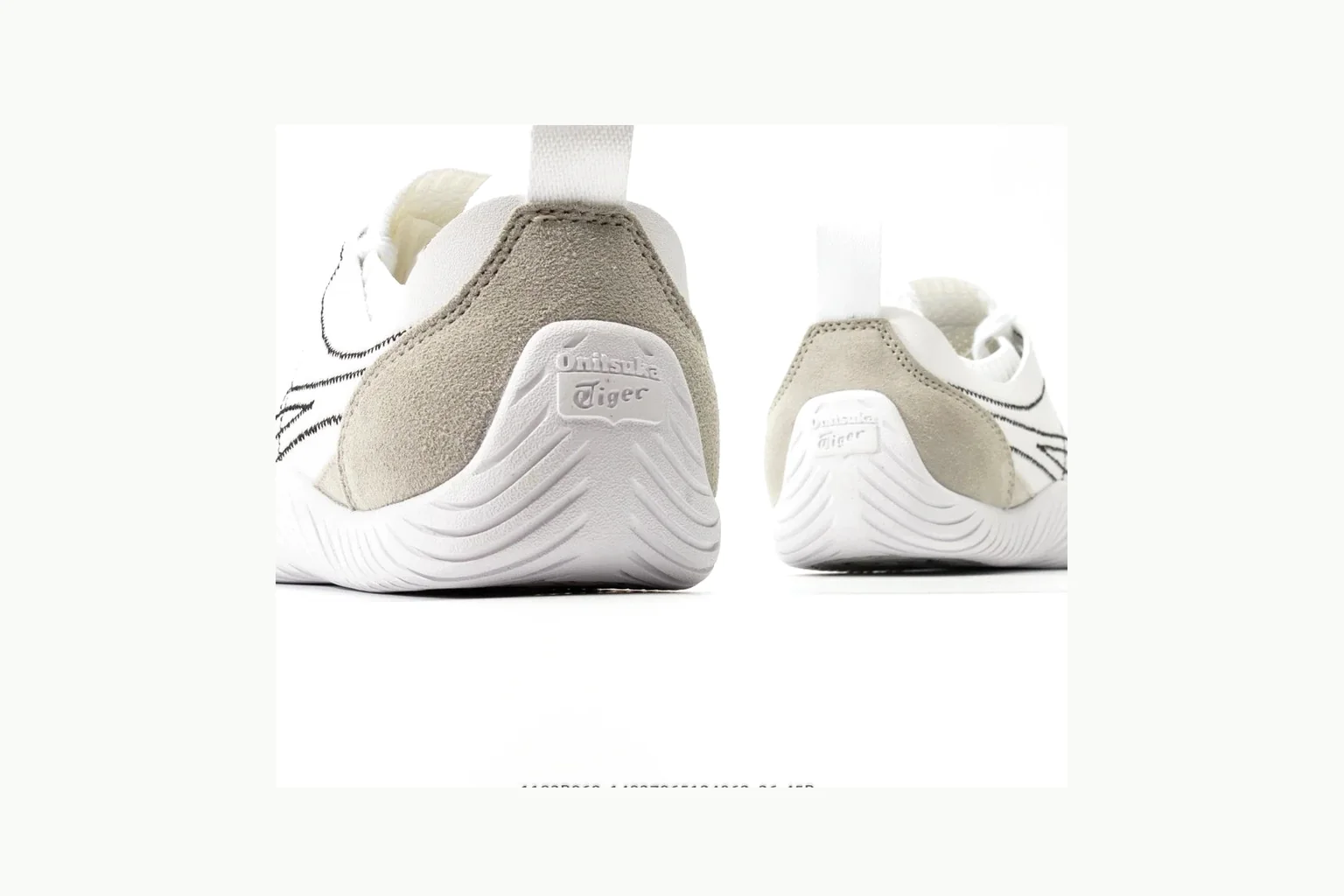 Onitsuka Tiger White Silver Sneaker QC photo showing white silver retro stripe low-top with mixed-material upper and low-profile shape thumbnail 4