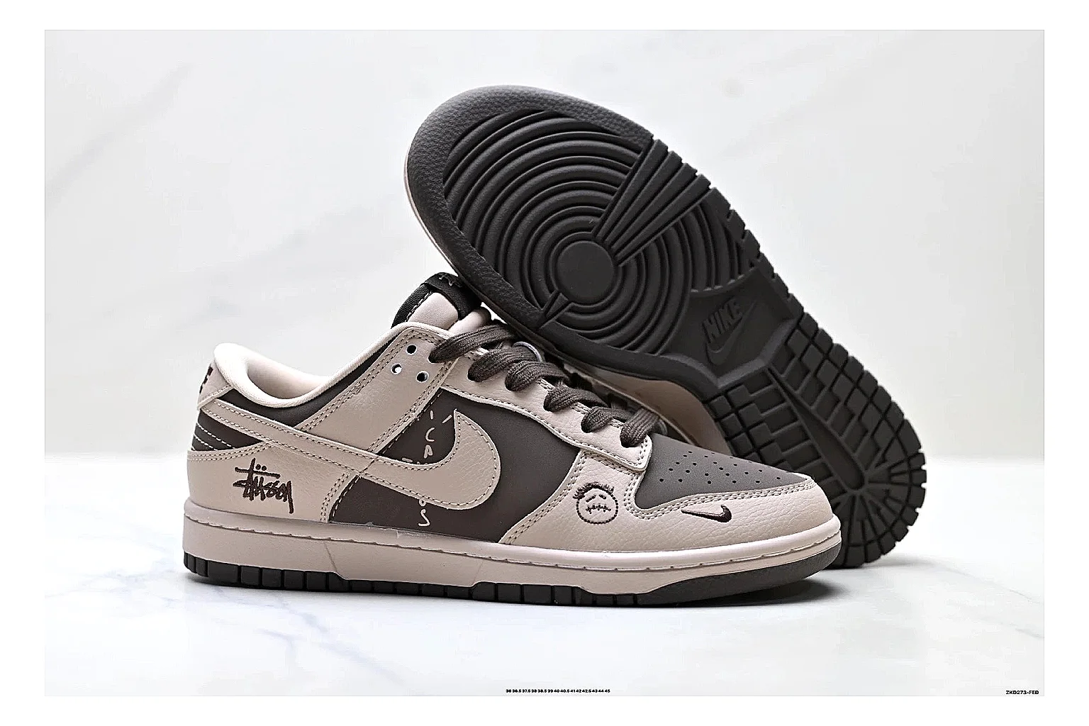Casual Low-Top Sneaker 5196 QC photo showing red casual low-top with mixed-material upper and low-profile shape thumbnail 4