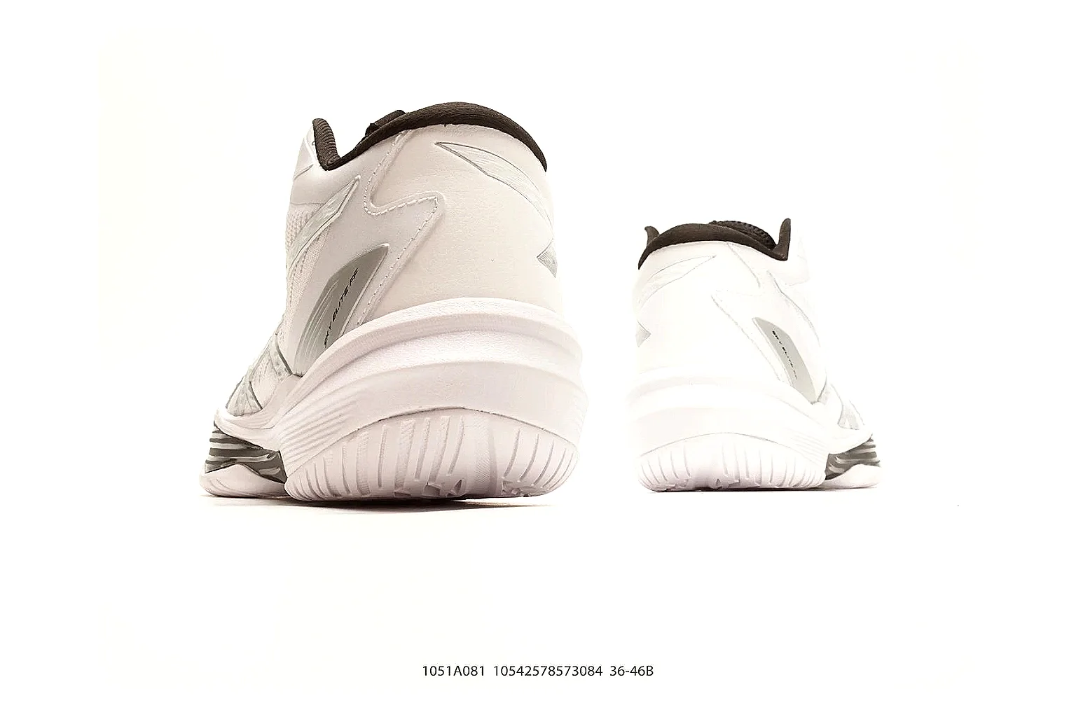 Training Runner White Black Sneaker QC reference photo showing white black synthetic upper, training-runner shape, layered support panels, and everyday performance sole thumbnail 2