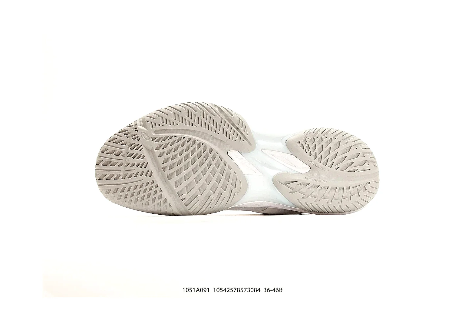 Training Runner White Black Sneaker QC reference photo showing white black synthetic runner upper, layered support panels, training silhouette, and practical performance sole thumbnail 3
