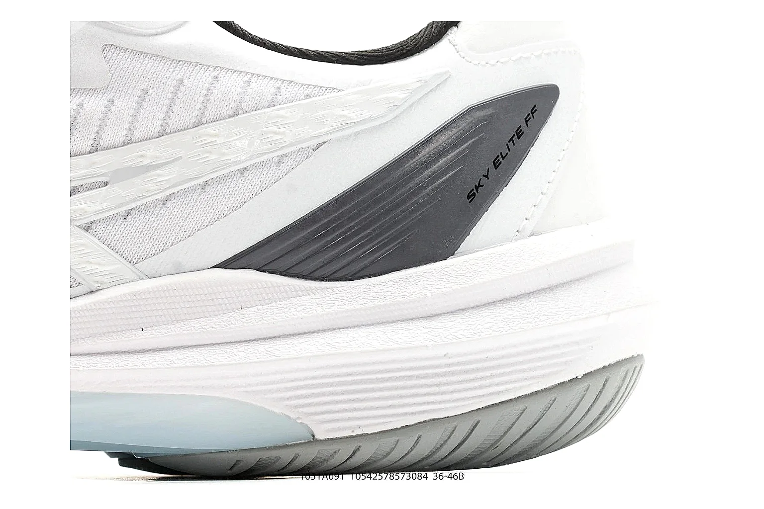 Training Runner White Black Sneaker QC reference photo showing white black synthetic runner upper, layered support panels, training silhouette, and practical performance sole thumbnail 4