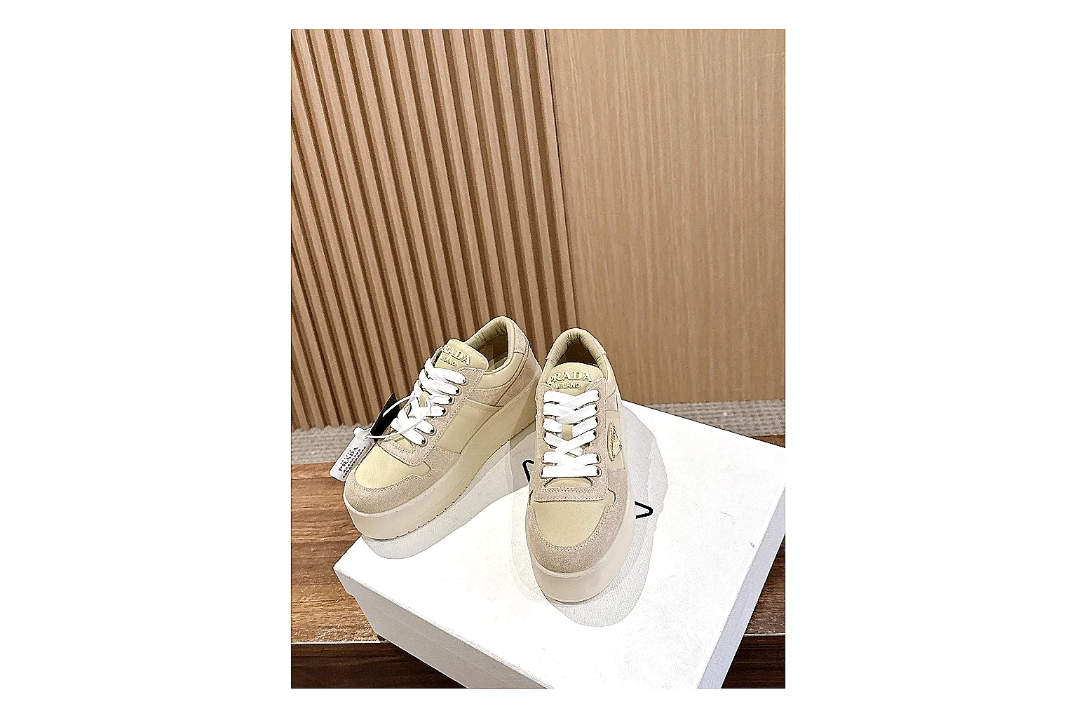kakoqclab.com Cream Beige Platform Low 8823 Cream Beige low-top product image thumbnail 2