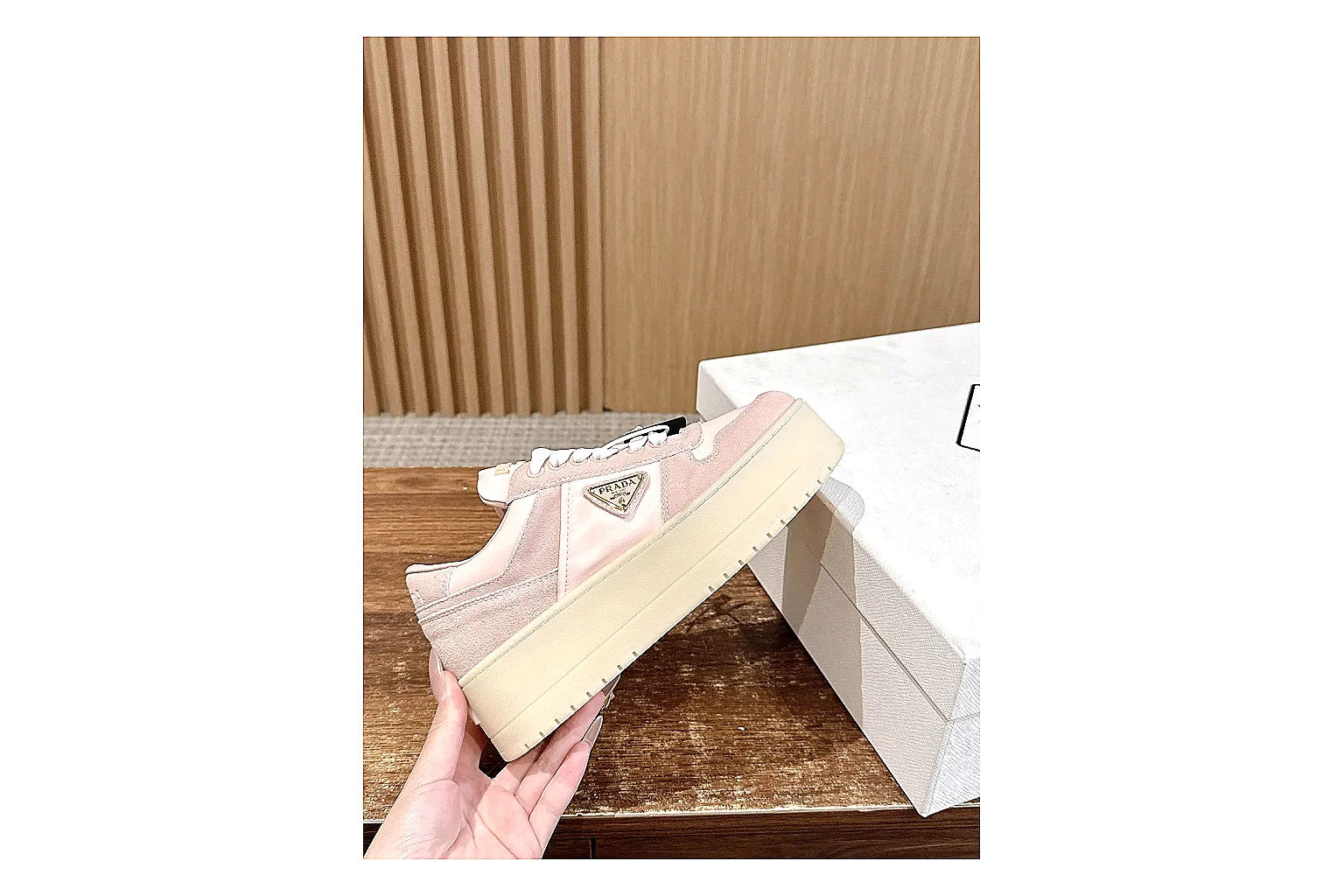 kakoqclab.com Pale Pink Platform Low 8796 Pale Pink low-top product image thumbnail 3