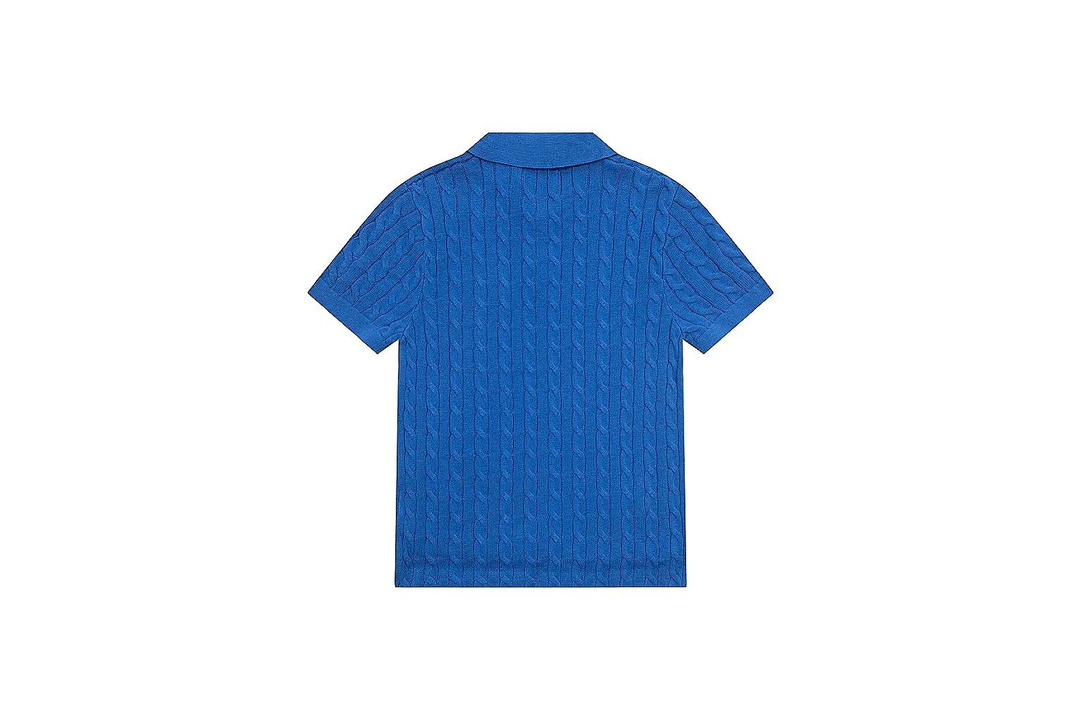 kakoqclab.com Polo Ralph Lauren Blue Cable Knit Polo 0981 Blue short-sleeve-knit product image thumbnail 6