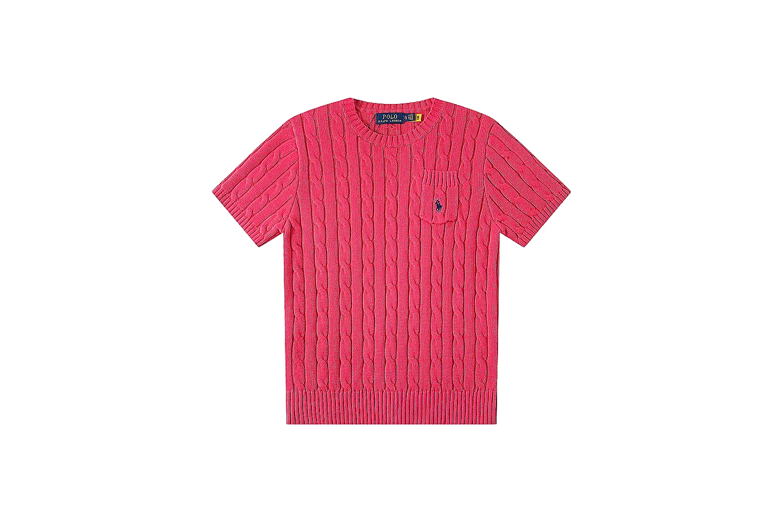 kakoqclab.com Polo Ralph Lauren Coral Cable Knit Polo 0820 Coral short-sleeve-knit product image thumbnail 5