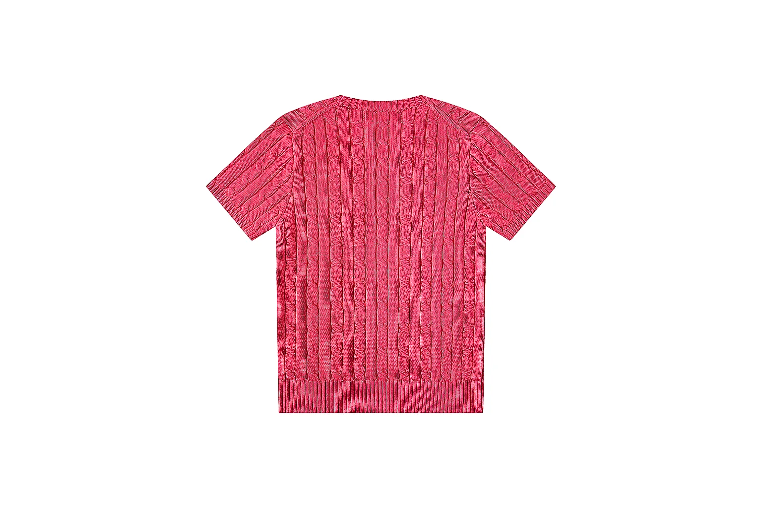 kakoqclab.com Polo Ralph Lauren Coral Cable Knit Polo 0820 Coral short-sleeve-knit product image thumbnail 6