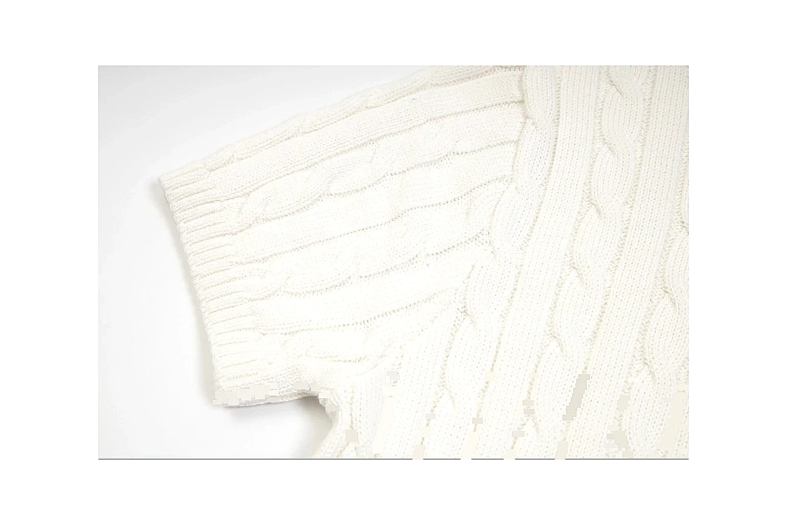 kakoqclab.com Polo Ralph Lauren Cream Cable Knit Polo 0689 Cream short-sleeve-knit product image thumbnail 5