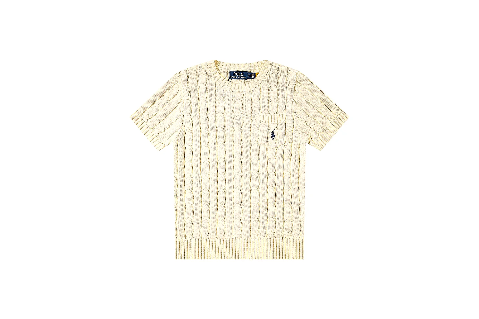 kakoqclab.com Polo Ralph Lauren Cream Cable Knit Polo 0906 Cream short-sleeve-knit product image thumbnail 5