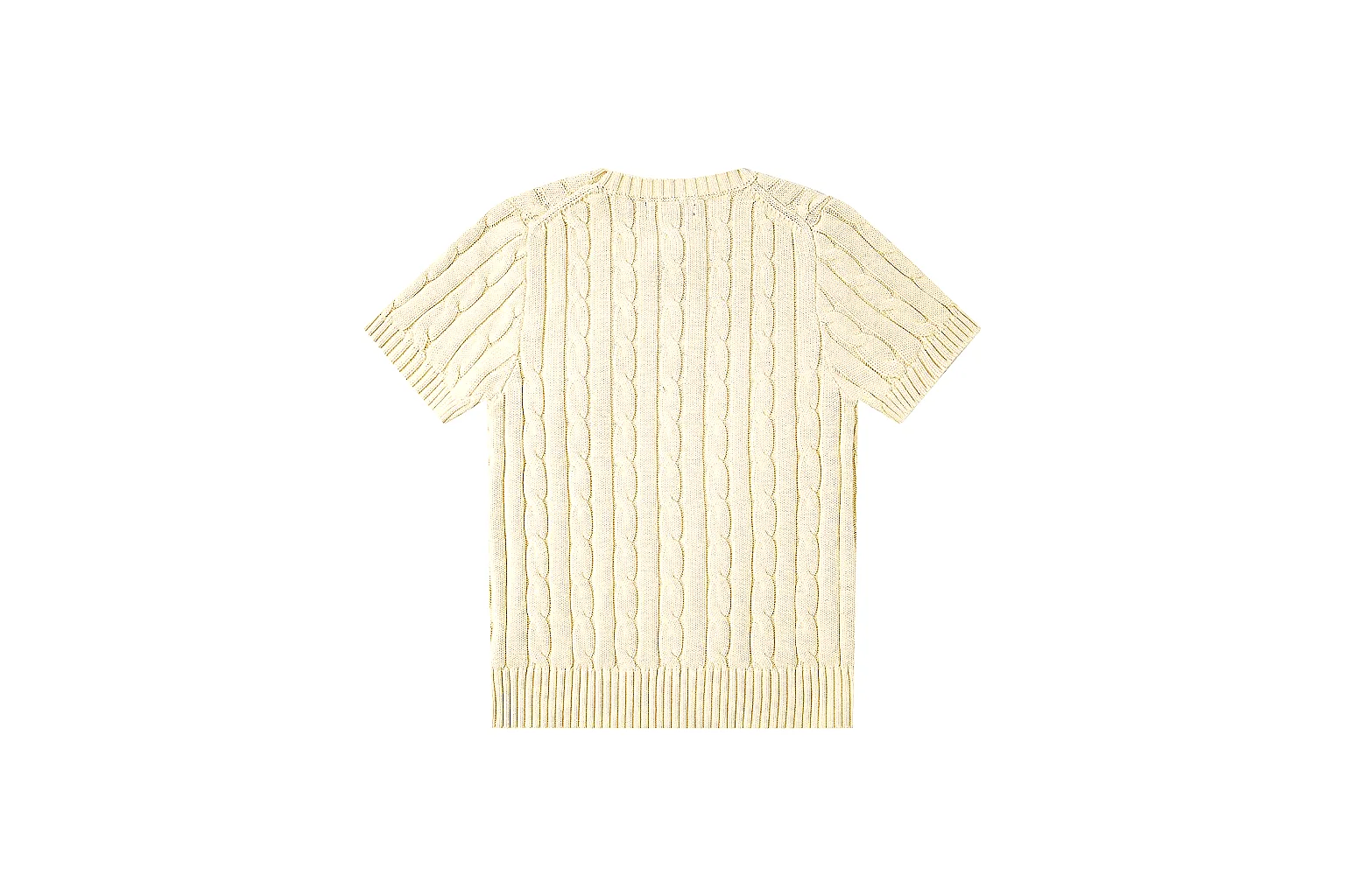 kakoqclab.com Polo Ralph Lauren Cream Cable Knit Polo 0906 Cream short-sleeve-knit product image thumbnail 6