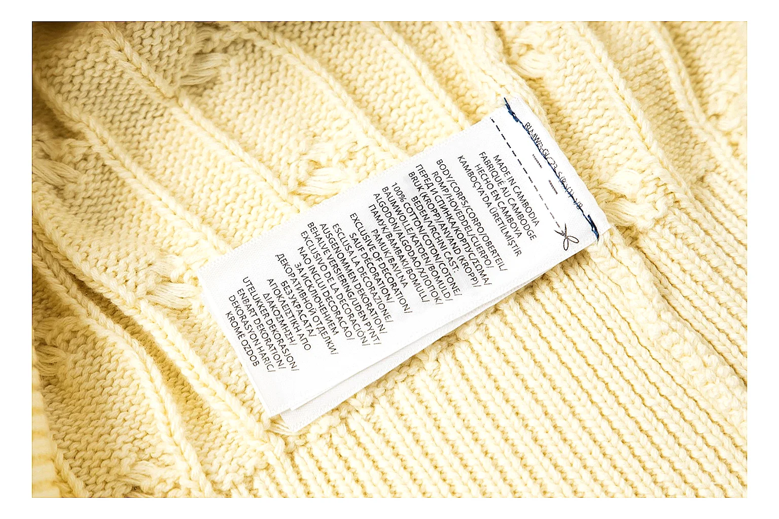 kakoqclab.com Polo Ralph Lauren Cream Cable Knit Cardigan 0975 Cream Yellow short-sleeve-knit product image thumbnail 2