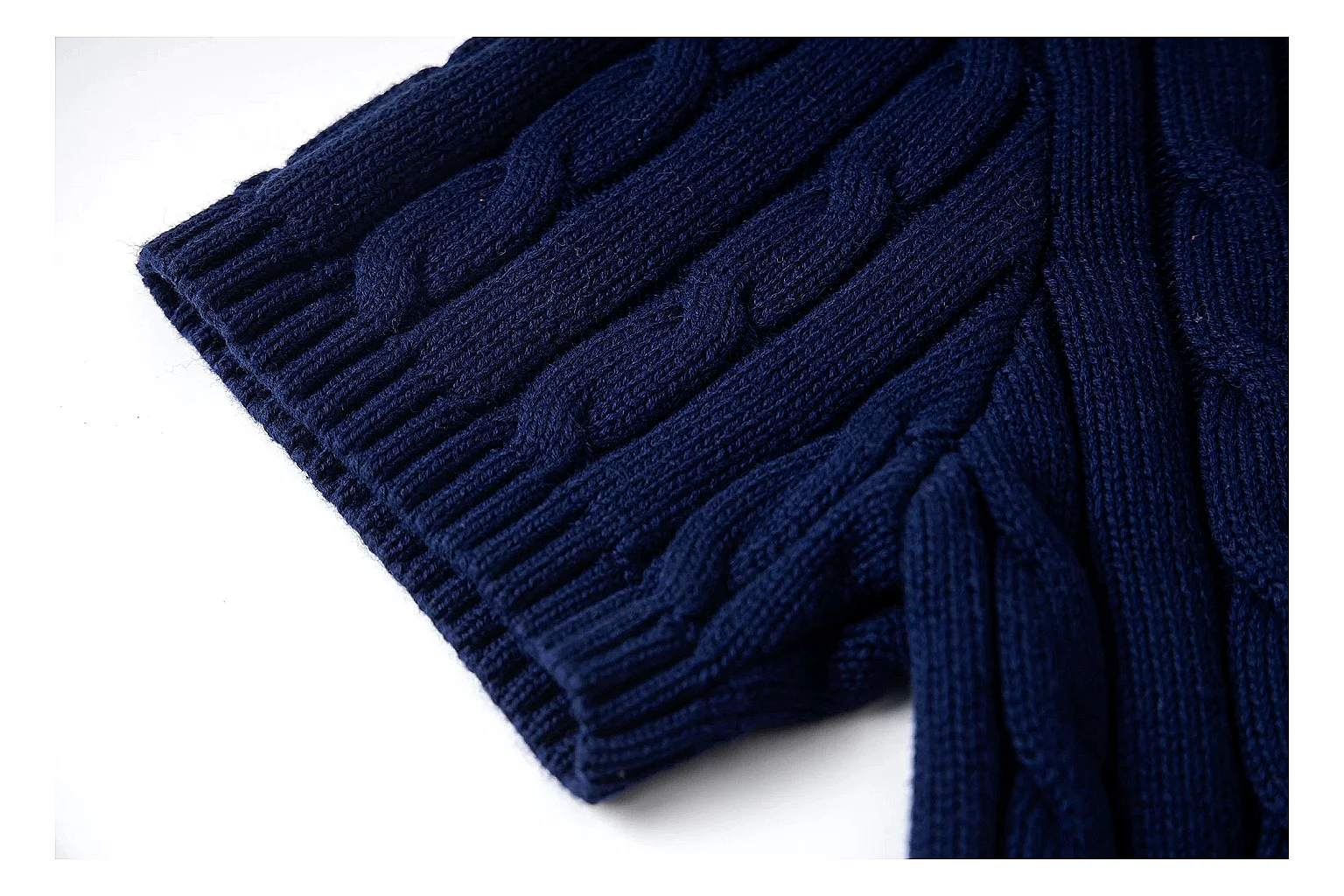 kakoqclab.com Polo Ralph Lauren Deep Navy Cable Knit Polo 0889 Deep Navy short-sleeve-knit product image thumbnail 3