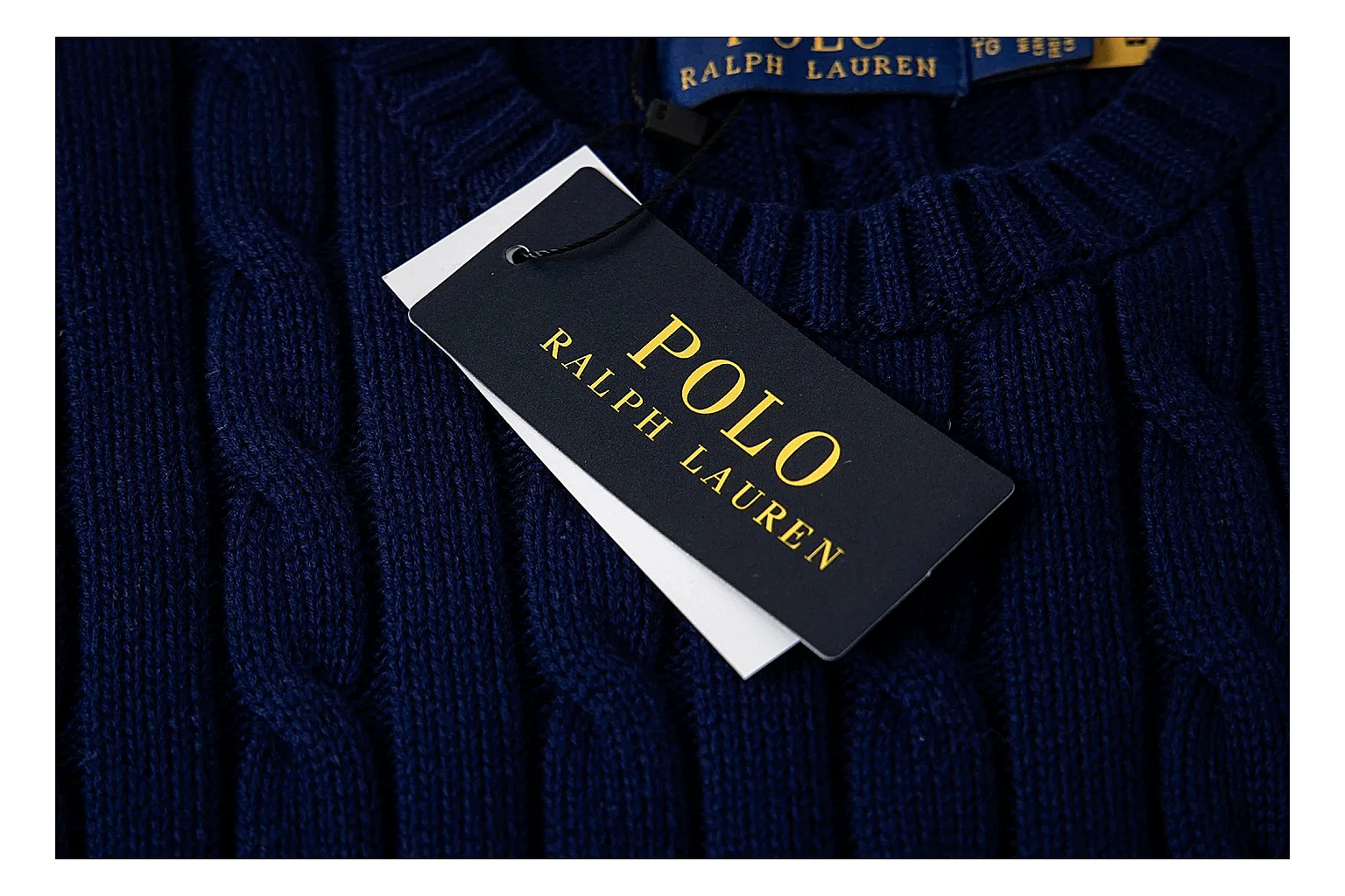 kakoqclab.com Polo Ralph Lauren Deep Navy Cable Knit Polo 0889 Deep Navy short-sleeve-knit product image thumbnail 4