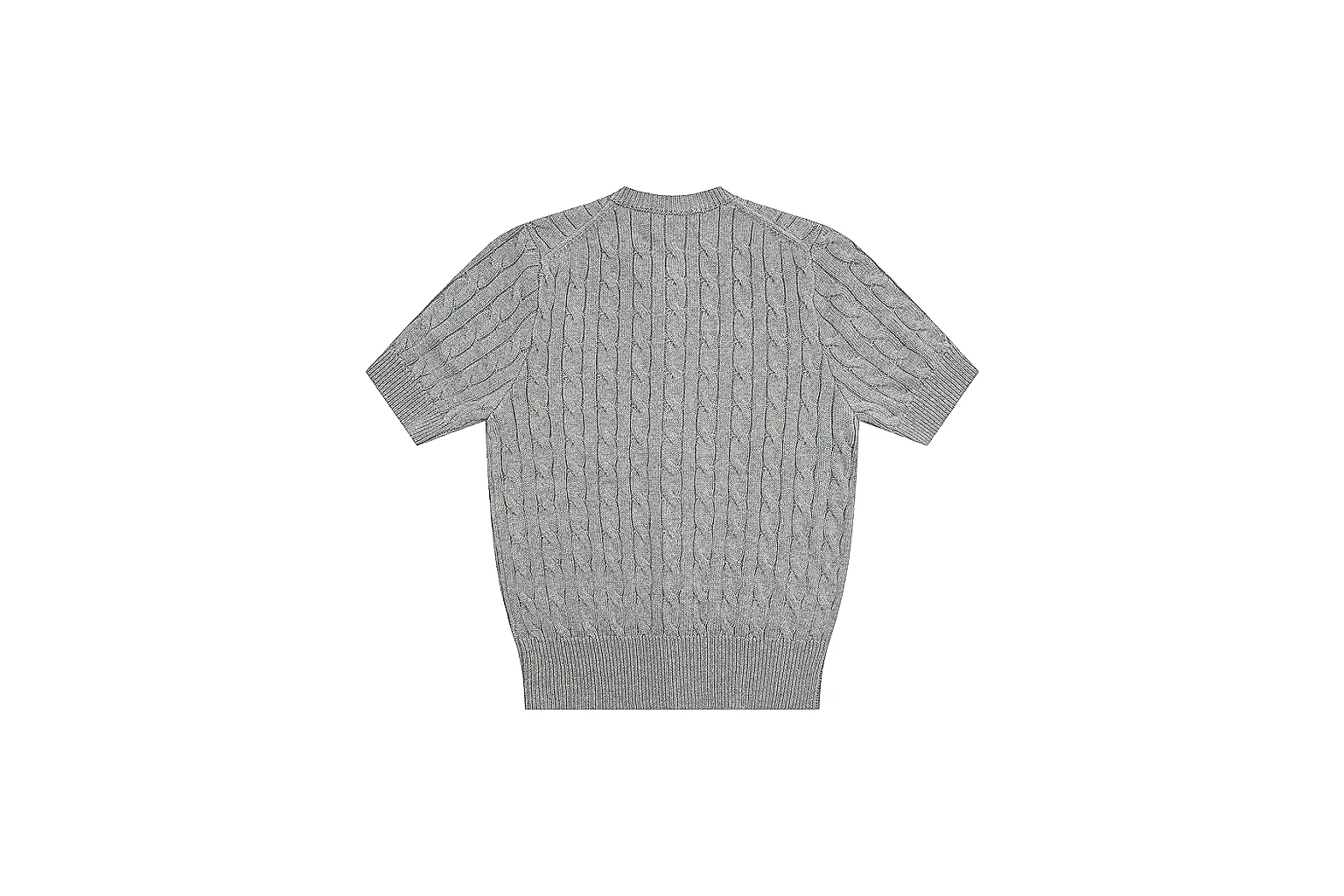 kakoqclab.com Polo Ralph Lauren Grey Cable Knit Cardigan 0931 Grey short-sleeve-knit product image thumbnail 6