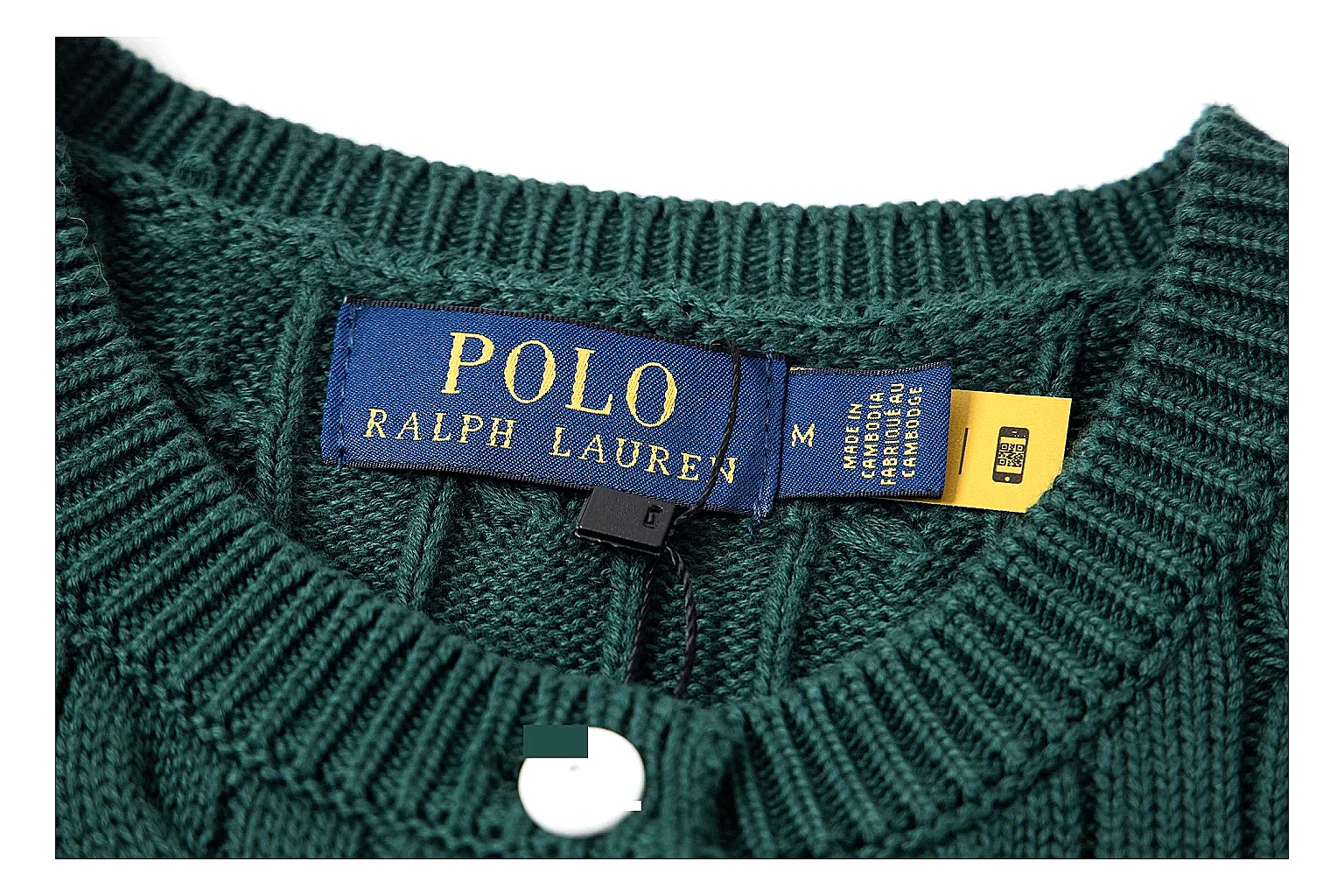 kakoqclab.com Polo Ralph Lauren Forest Green Cable Knit Cardigan 0970 Forest Green short-sleeve-knit product image