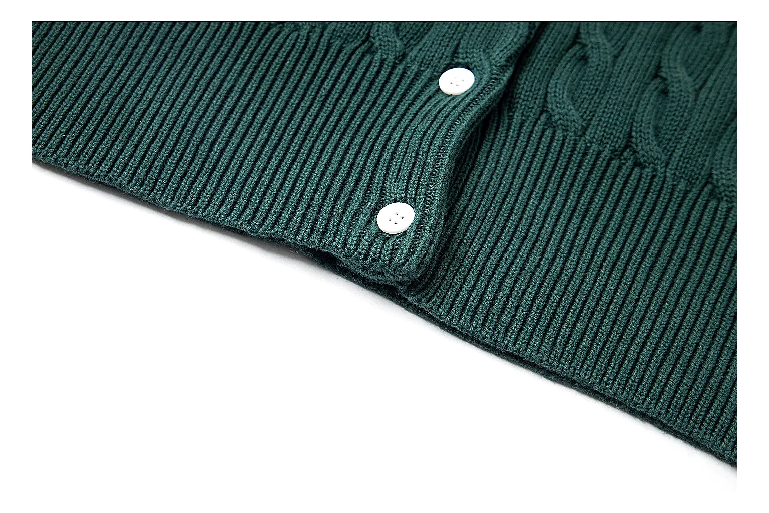 kakoqclab.com Polo Ralph Lauren Forest Green Cable Knit Cardigan 0970 Forest Green short-sleeve-knit product image