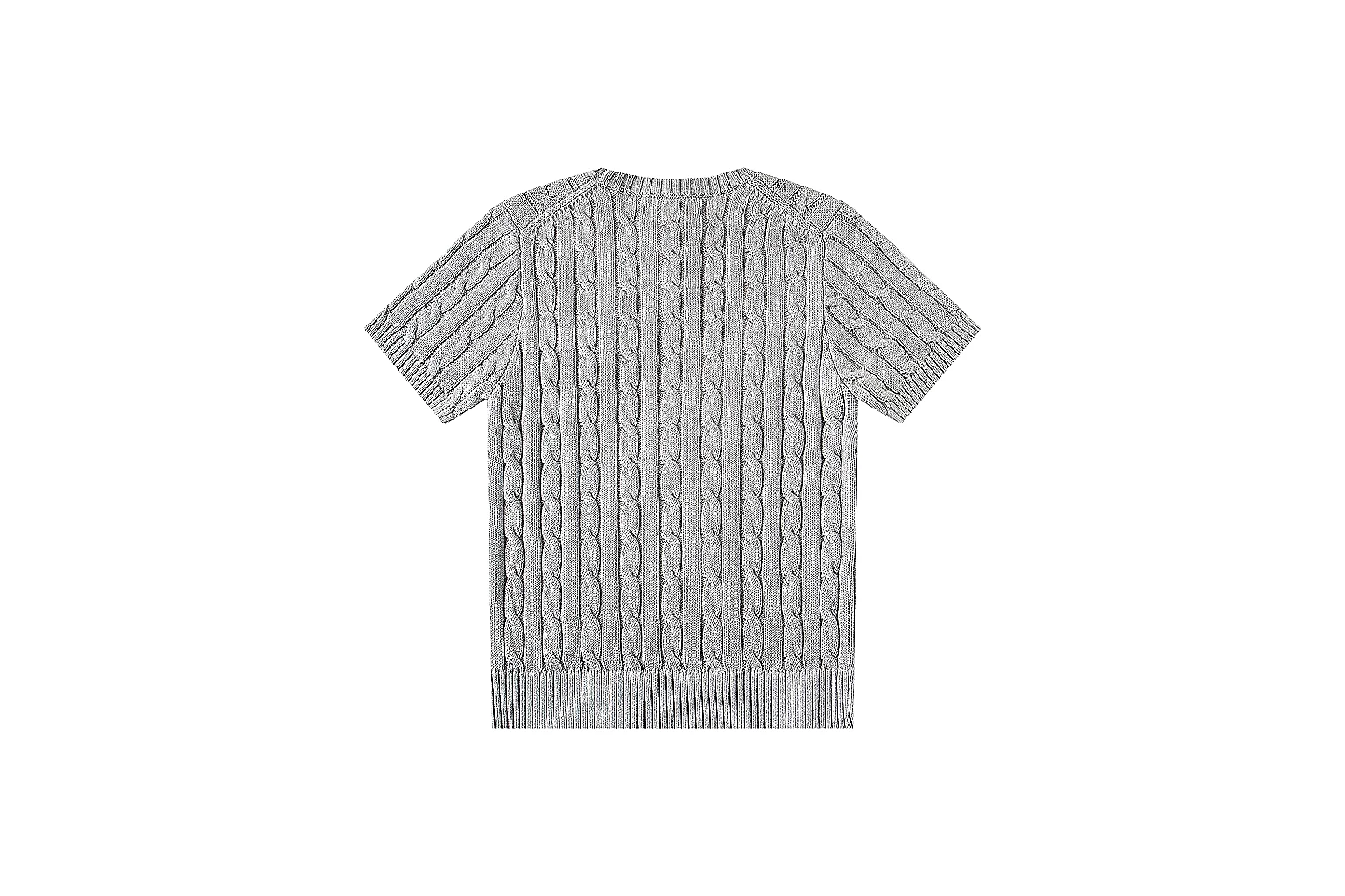 kakoqclab.com Polo Ralph Lauren Heather Grey Cable Knit Polo 0864 Heather Grey short-sleeve-knit product image thumbnail 6