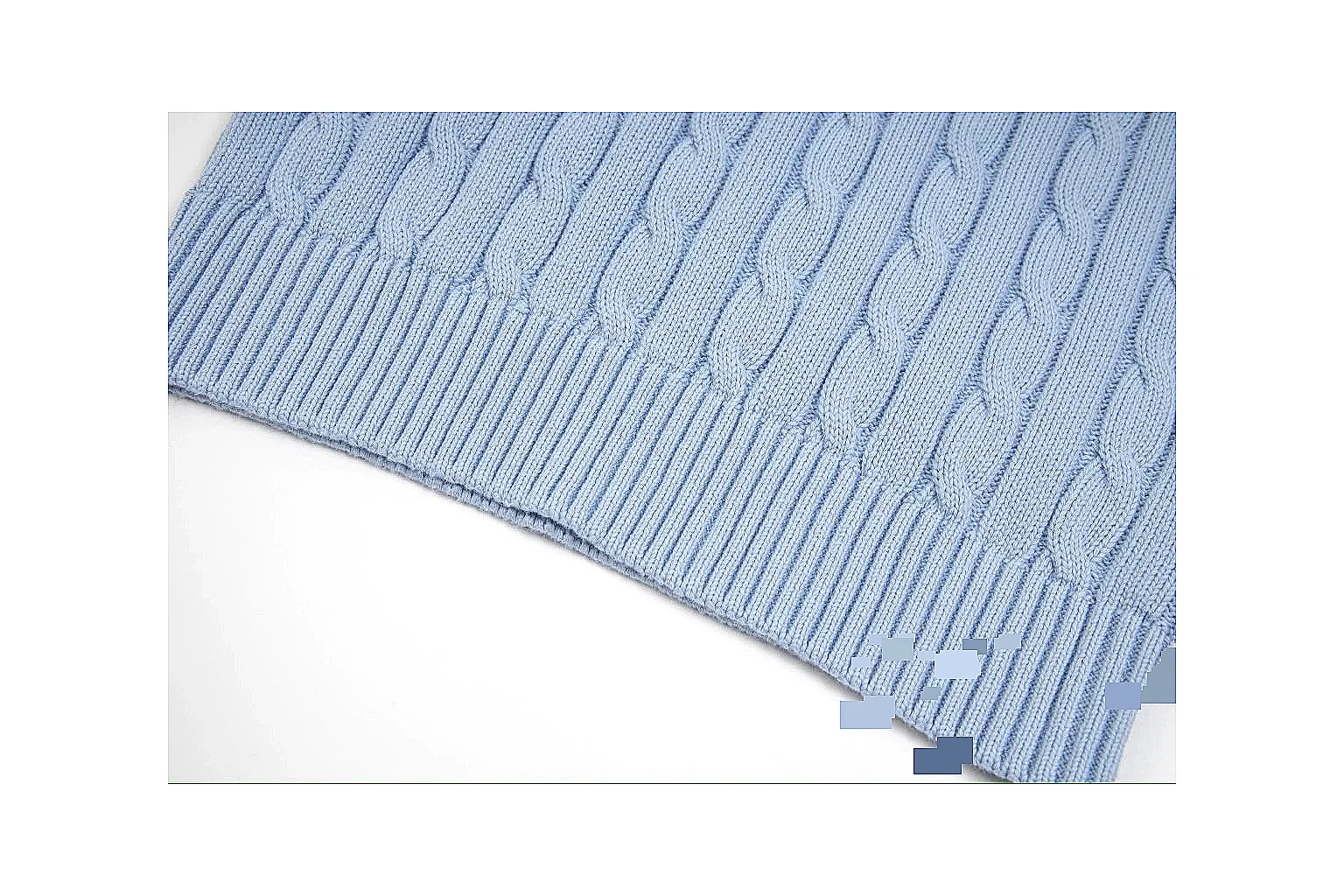 kakoqclab.com Polo Ralph Lauren Light Blue Cable Knit Polo 0638 Light Blue short-sleeve-knit product image thumbnail 5