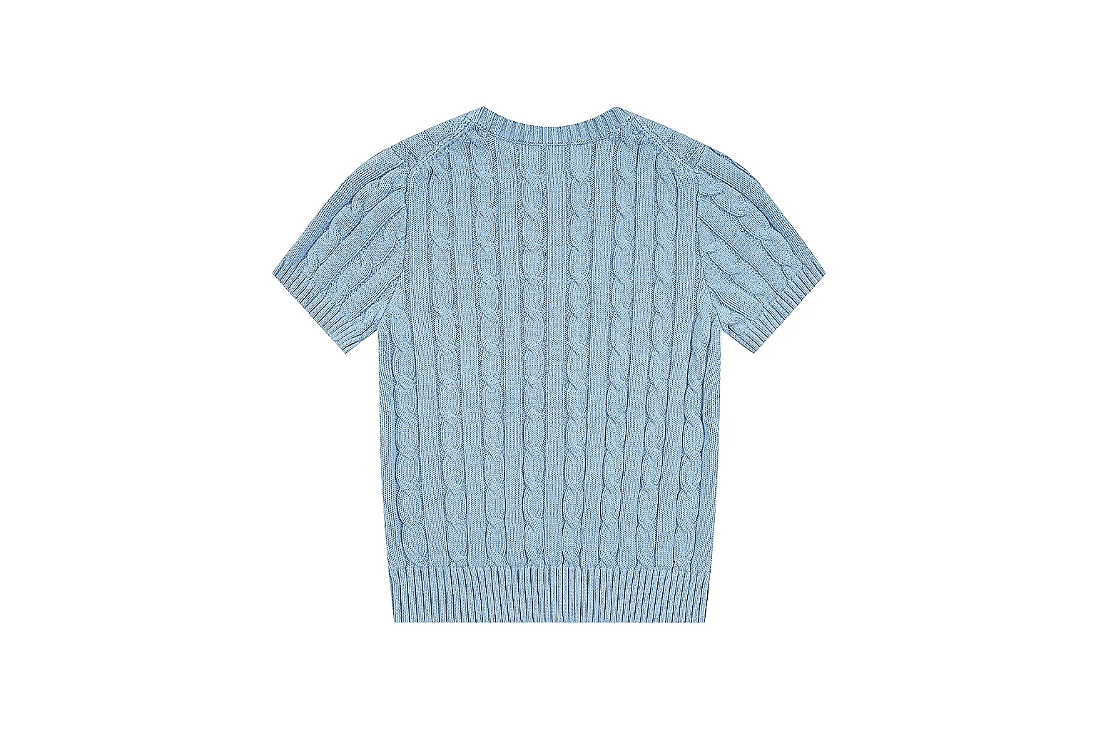 kakoqclab.com Polo Ralph Lauren Light Blue Cable Knit Polo 0638 Light Blue short-sleeve-knit product image thumbnail 6