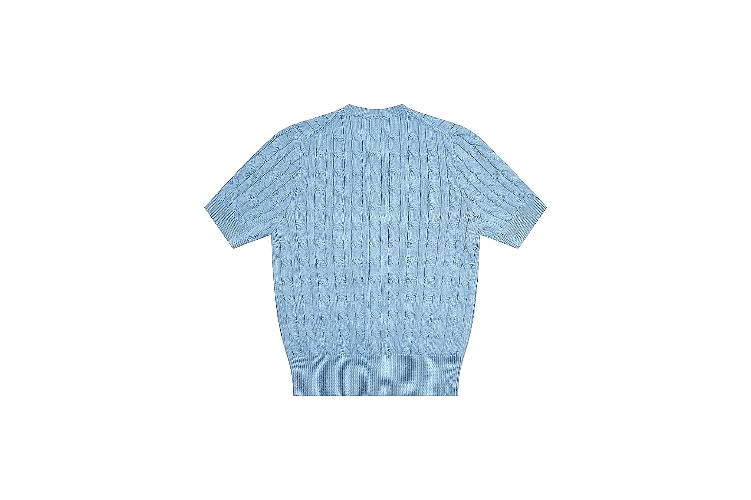 kakoqclab.com Polo Ralph Lauren Light Blue Cable Knit Polo 0945 Light Blue short-sleeve-knit product image thumbnail 6