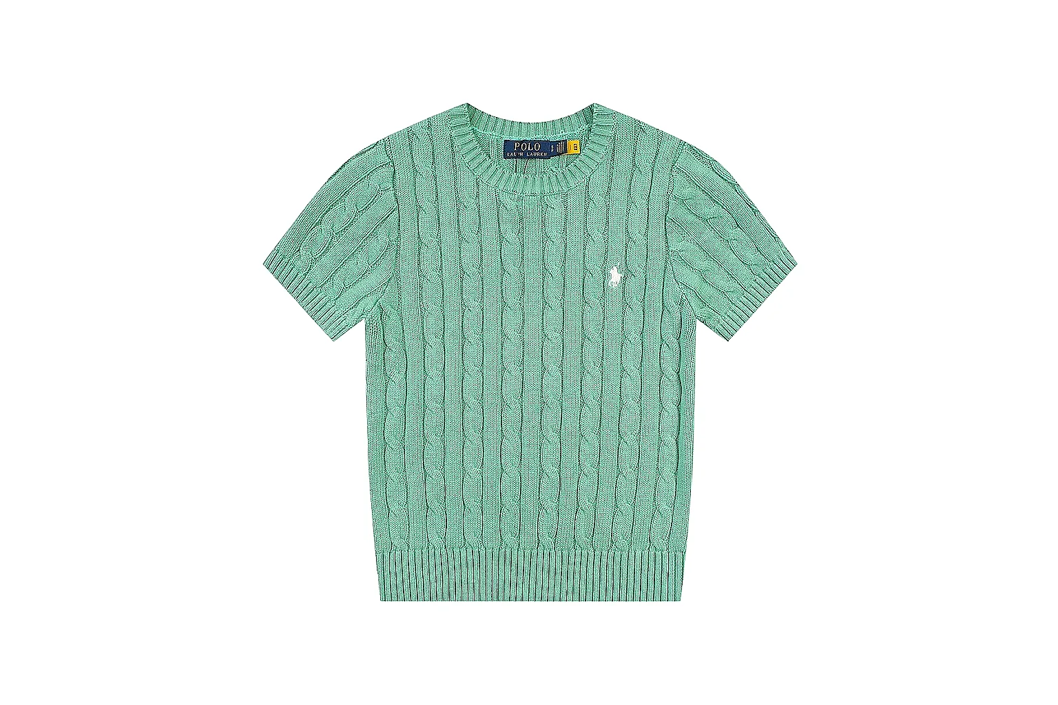 kakoqclab.com Polo Ralph Lauren Mint Cable Knit Polo 0644 Mint short-sleeve-knit product image