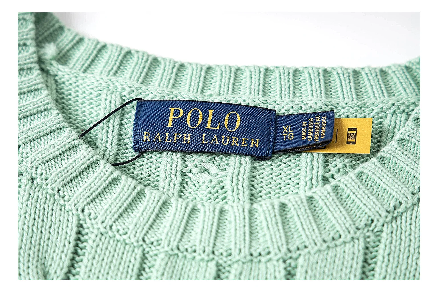 kakoqclab.com Polo Ralph Lauren Mint Cable Knit Polo 0792 Mint short-sleeve-knit product image thumbnail 3