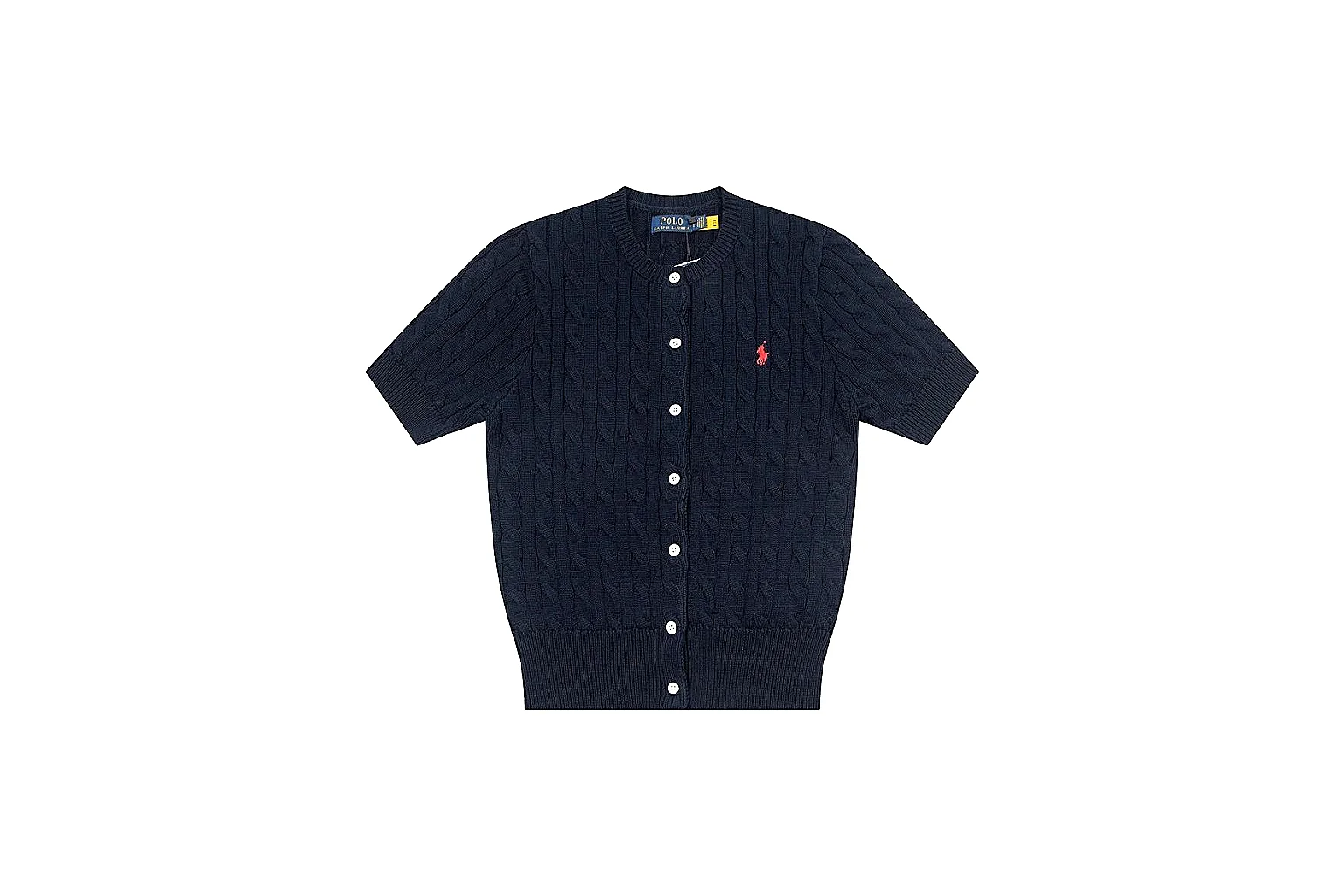 kakoqclab.com Polo Ralph Lauren Navy Cable Knit Cardigan 0960 Navy short-sleeve-knit product image thumbnail 5